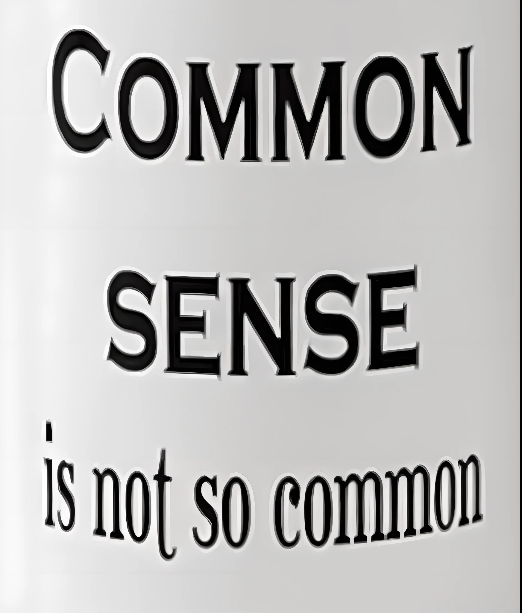 arafed mug with a message on it that says common sense is not so common, serious expression, max dennison, seemless, very coherent image, concerned expression, serious composure, they are very serious, amusing, commoner, compressed jpeg, common street, serious face, confused expression, closeup photograph, taken on a nikon, ssense, intense expression