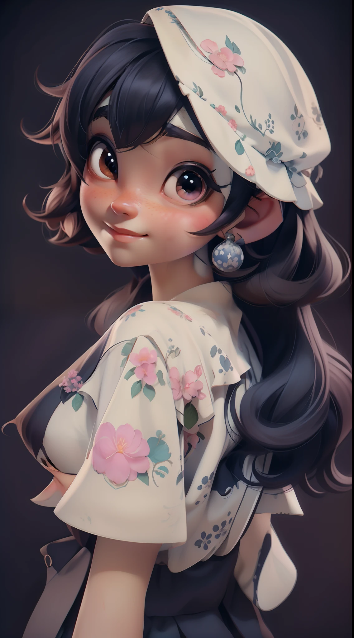 3d animemasume,Black long hair anime girl in straw hat, style of anime4 K, a beautiful anime portrait, Anime moe art style, Anime art wallpaper 4k, Anime art wallpaper 4 K, High quality anime art style, Anime style portrait, Guviz, Guviz-style artwork, Detailed digital anime art, Anime art wallpaper 8 K, cute anime girl portraits,OC renderer,UE5 renderer,stereoscopic perspective