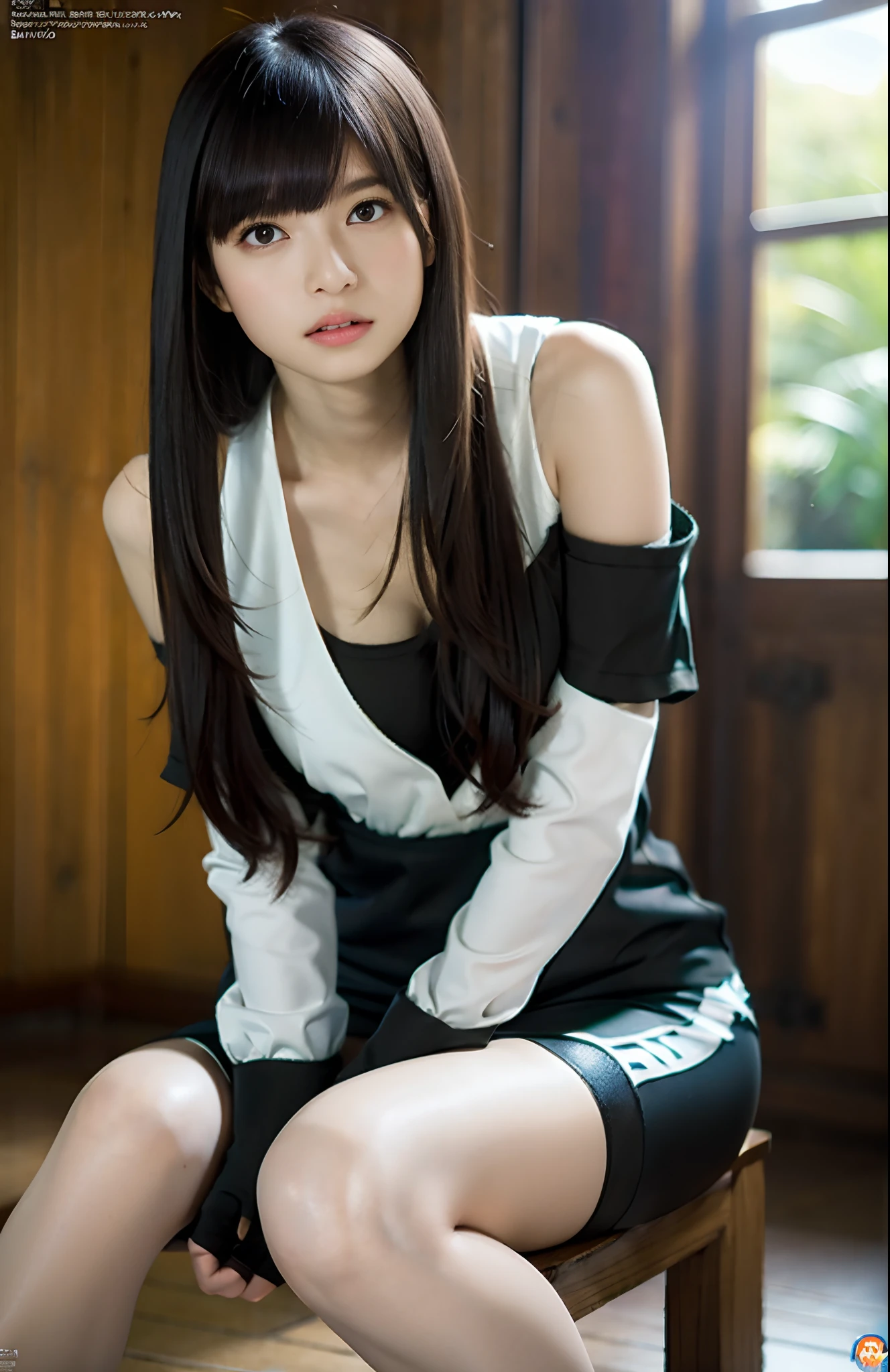 masterpiece, masterpiece, best quality, best quality, real, unity, 8k wallpaper, official art, highly detailed cg unity 8k wallpaper, ulzzang-6500, (original: 1.2), (real: 1.4), ultra detailed, high resolution, ultra detail,fantastic, fine detail, cinematic lighting, ((Long black spandex shorts: 1.37)), ((Less exposed thighs:1.2)), red ninja costumes, ninja, simple costumes, (8k, RAW photos, top quality, masterpiece: 1.27), (realistic, photorealistic: 1.37), one girl, cute, professional lighting, physically based rendering, handsome, masterpiece, top quality, high resolution, bed, sitting on knees.