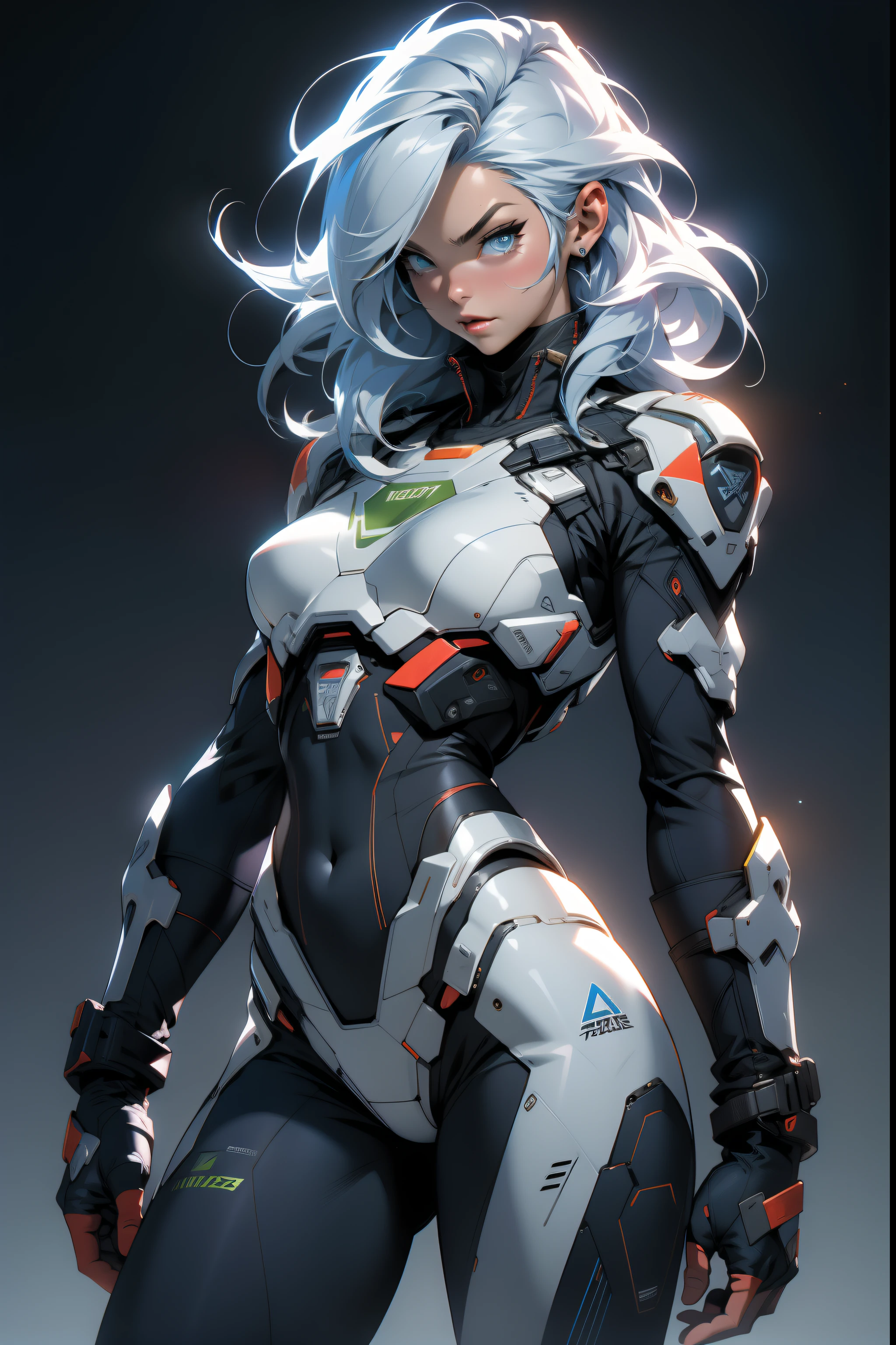 (((adult woman))), ((Best quality)), ((masterpiece)), (detailed: 1.4), (Absurd), warrior muscular adult woman of 35 years with micro thong in the style of Simon Bisley, perfect body, bare thighs, neckline, large breasts, blue 2-piece clothing, almost naked, long white hair, tattoo on the arms, cybernetic hand, pastel, centered, scale to fit the dimensions, HDR (High Dynamic Range), Ray Tracing,NVIDIA RTX,Super-Resolution,Unreal 5,Subsurface Dispersion, PBR Texture, Post-processing, Anisotropic Filtering, Depth of field, Maximum clarity and sharpness, Multilayer textures, Albedo and specular maps, Surface shading, Accurate simulation of light-material interaction, Perfect proportions, Octane Render, Two-tone lighting, Wide aperture, Low ISO, White balance, Rule of thirds, 8K RAW