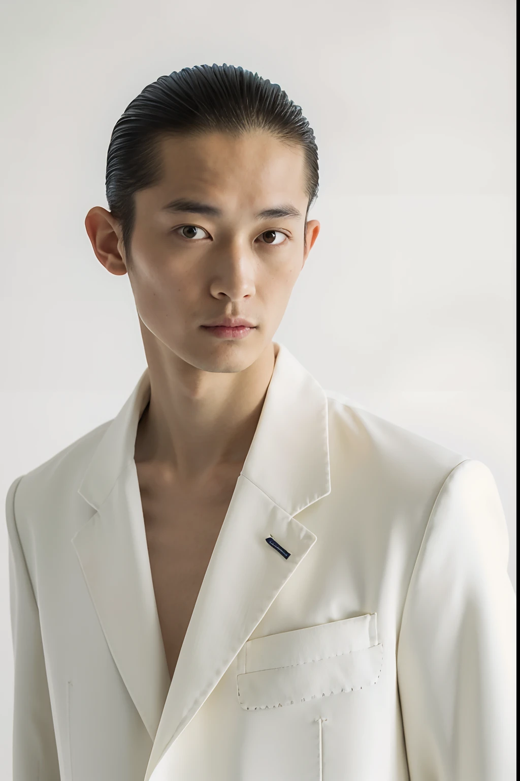 Arafed image of a man in a white suit and tie - SeaArt AI