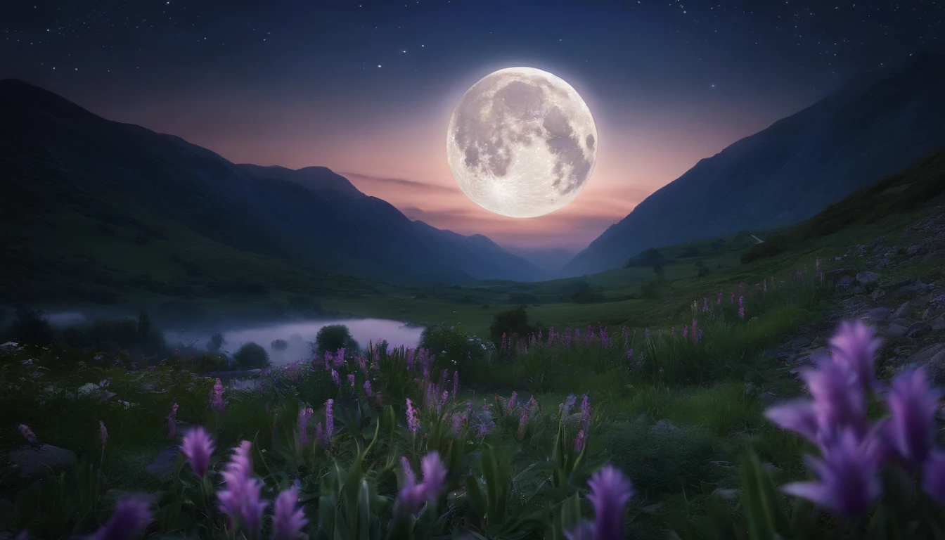 (best quality,4k,8k,highres,masterpiece:1.2),ultra-detailed,(realistic,photorealistic,photo-realistic:1.37),tranquil natural scenery,soft nighttime backdrop,blue or soft purple,beautiful and minimalistic icons or illustrations,sleep,nature or relaxation,stars,moon,feathers,flowers