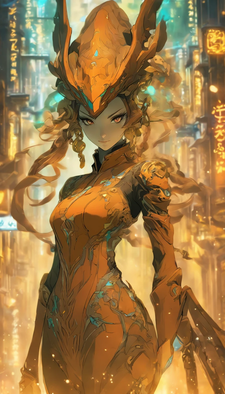 Chinese ink style，Steampunk world，Steampunk warframe girl in dragon shape，Jet steam is suspended in the city air，Ink animation art，Ink comic art，water ink，ink，Smudge，8K，Delicately portrayed，Works of masters
