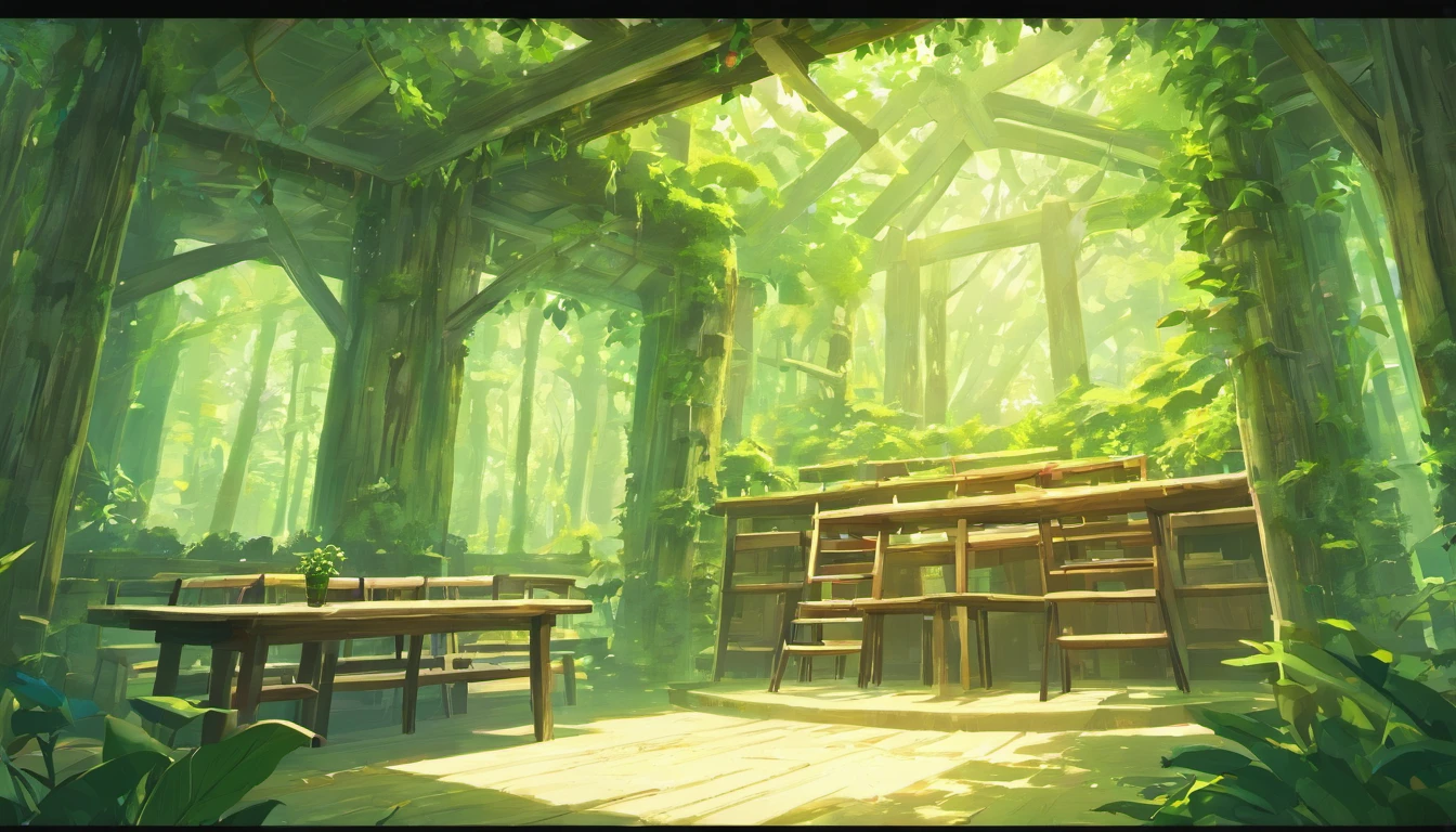 luxurious tree house,circular tree hole,table and chairs,bed,airy atmosphere,vibrant colors,ultra-realistic,interior design,high resolution,highly detailed,high quality,exquisite,precise,8K.
