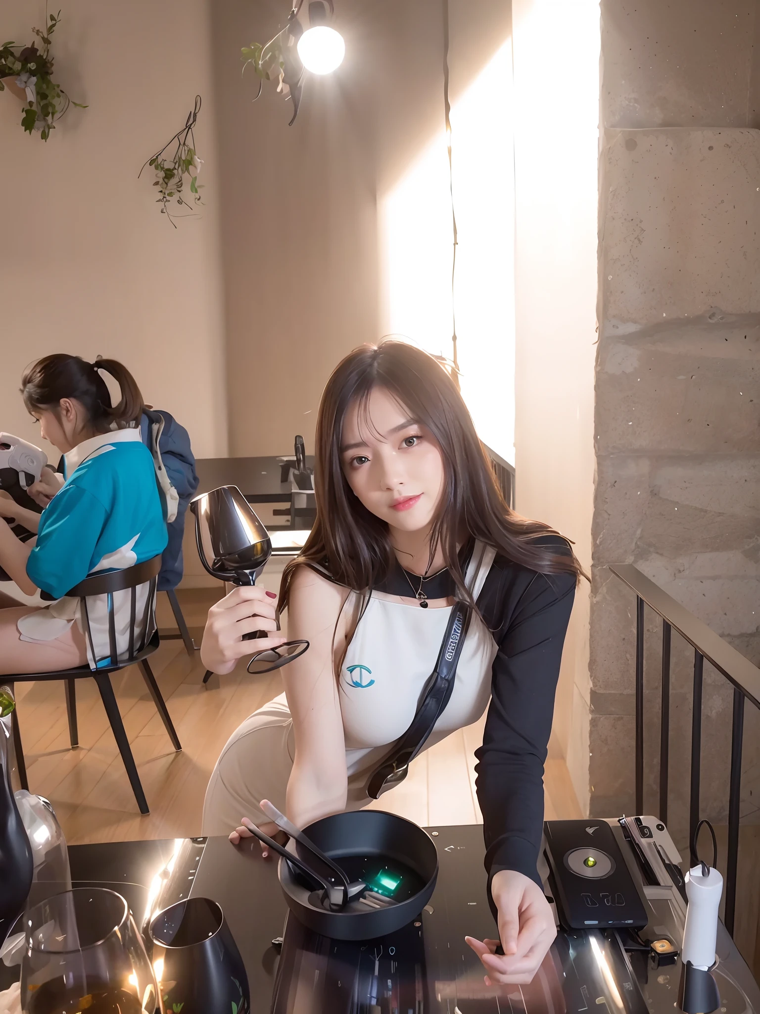 mix4, 20d, solo, long_hair, shirt, dress, high_heels, full_body, look_at_viewer, (8k, RAW photo, best quality, mastery:1.2), (realistic, photo-realistic:1.37), professional lighting, photon mapping, light energy transfer, physically based rendering,