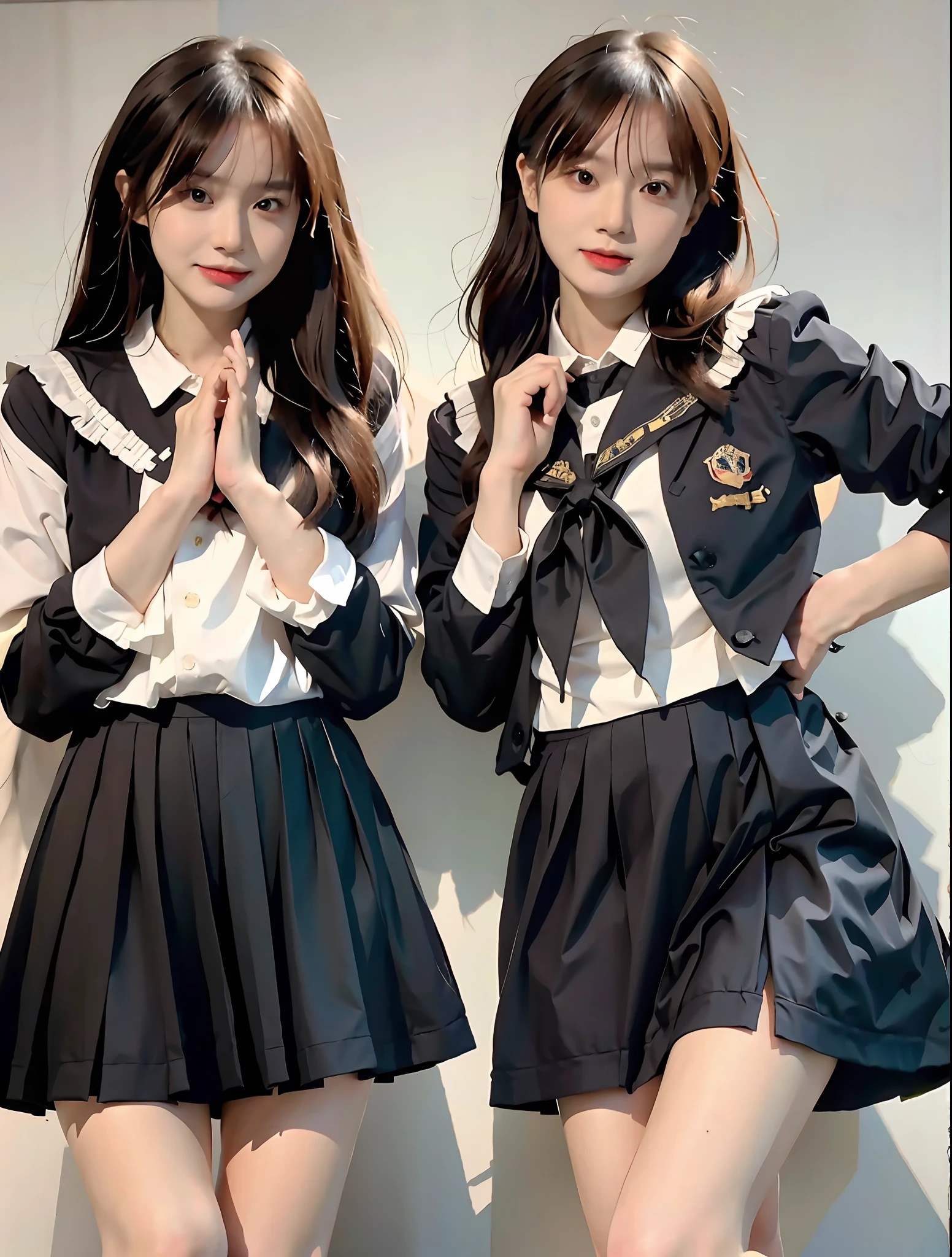 Best quality at best,tmasterpiece,超高分辨率,Textured skin,The is very detailed,awardwinning,high detal,(realisticlying:1.4),s girl,Juvenile,Clear eyes,looks into camera,Pupil correction,A detailed eye,Precise eye structure,Clear faces,Accurate hand structure,Accurate hands