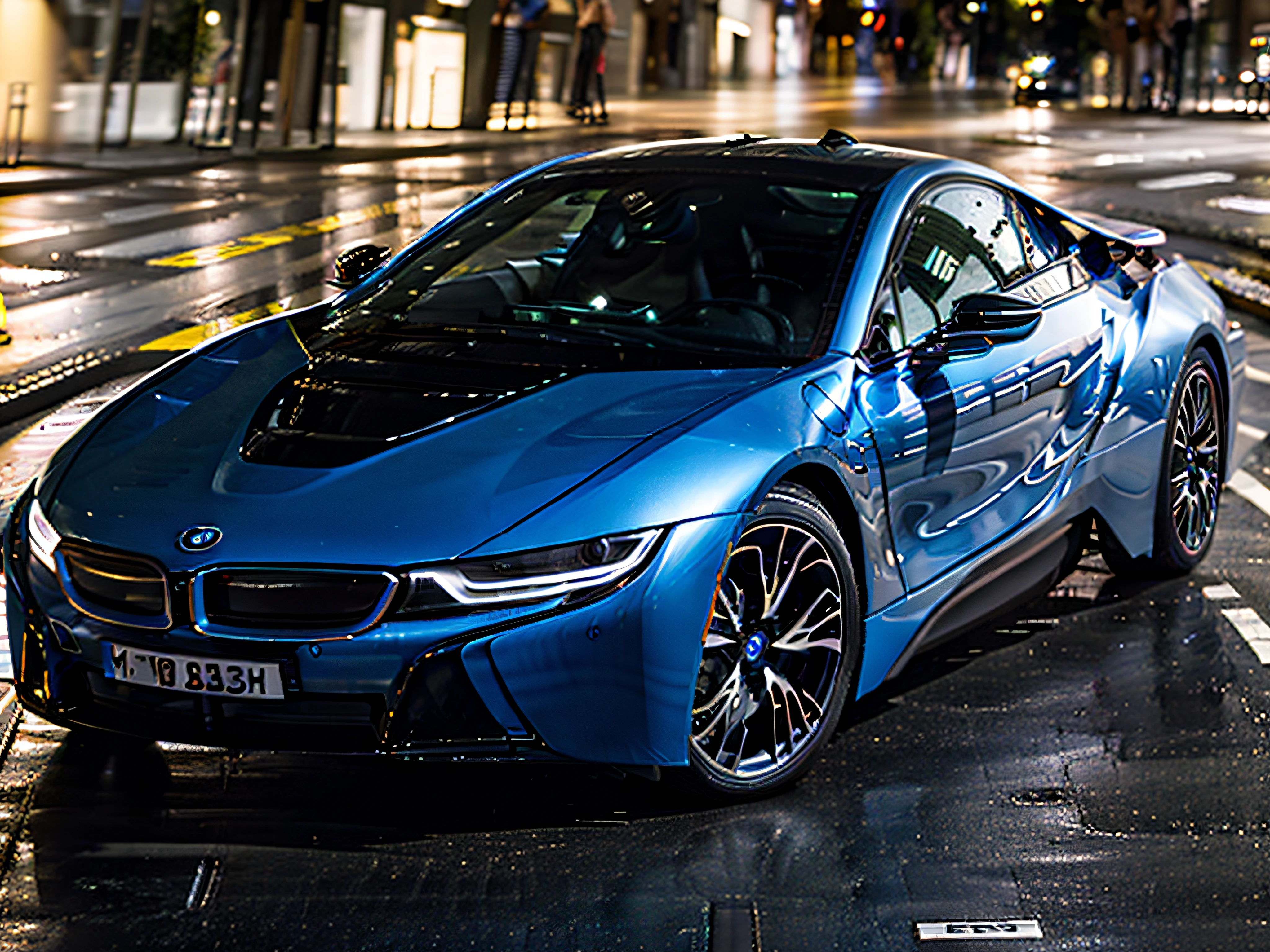 BMWI8 In dark blue colour