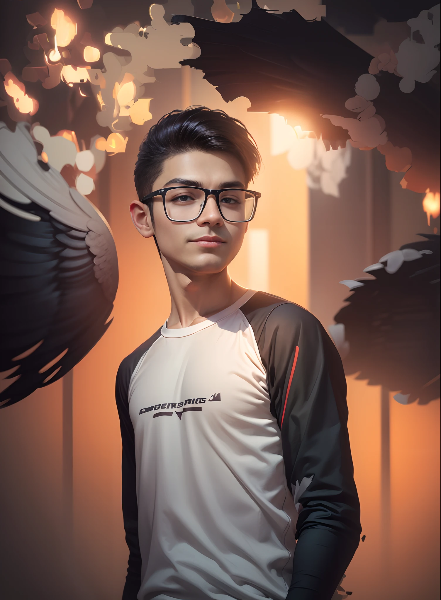 Change background change background cyber wings and same by reality face