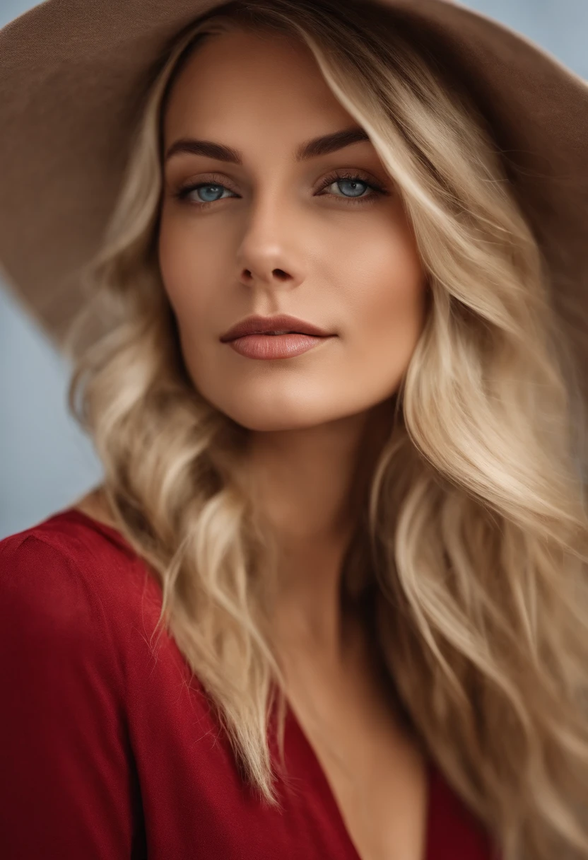 Blonde Frau mit langen Haaren und rotem Hemd starrt in die Kamera, Nahaufnahme der blonden Frau, blonde and attractive features, blonde schwedin frau, Blonde Frau, A photograph of a beautiful woman, attraktive Frau, junge blonde frau, beautiful blonde woman, a girl with blond hair, Bilder von Frauen, Beautiful rounded face, attraktive junge frau, portrait of a beautiful model、infp junge frau、Nach vorne gerichtet