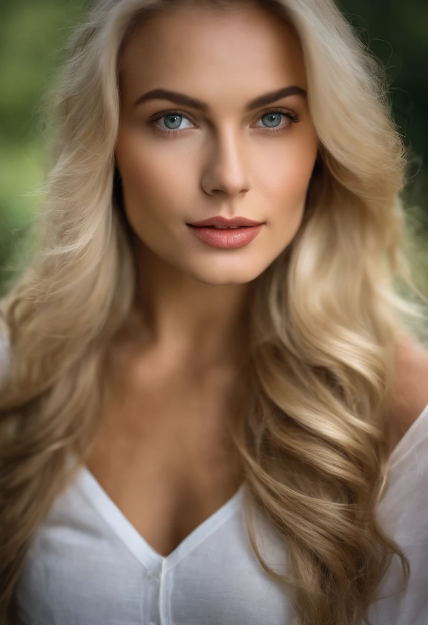 Blonde Frau mit langen Haaren und rotem Hemd starrt in die Kamera, Nahaufnahme der blonden Frau, blonde and attractive features, blonde schwedin frau, Blonde Frau, A photograph of a beautiful woman, attraktive Frau, junge blonde frau, beautiful blonde woman, a girl with blond hair, Bilder von Frauen, Beautiful rounded face, attraktive junge frau, portrait of a beautiful model、infp junge frau、Nach vorne gerichtet