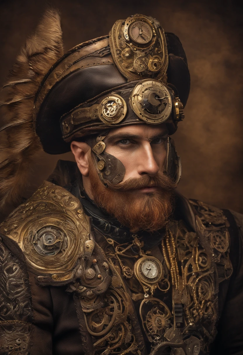 Dios Vikingo futurista con 2 hachas divinas en cada mano una barba y pelo largo luchando contra la oscuridad