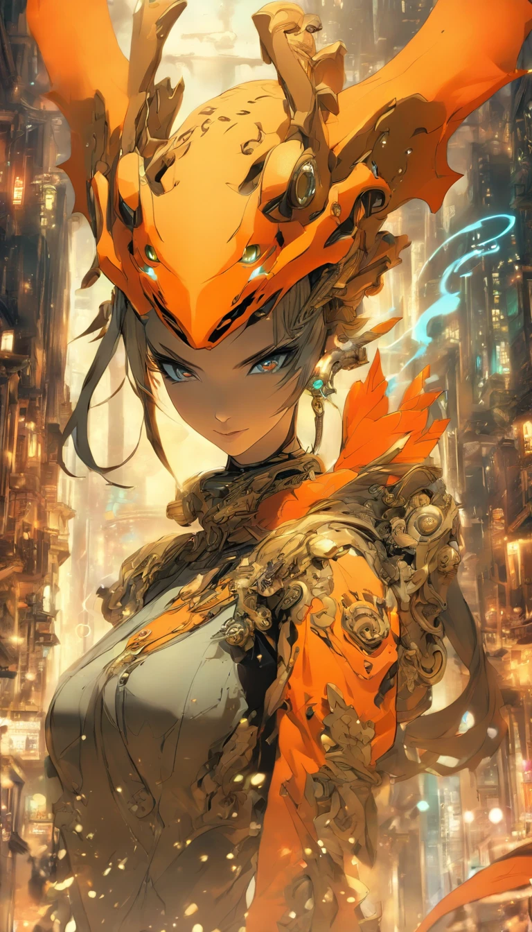 Chinese ink style,Steampunk world,Steampunk warframe girl in dragon shape,Jet steam is suspended in the city air,Ink animation art,Ink comic art,water ink,ink,Smudge,8K,Delicately portrayed,Works of masters