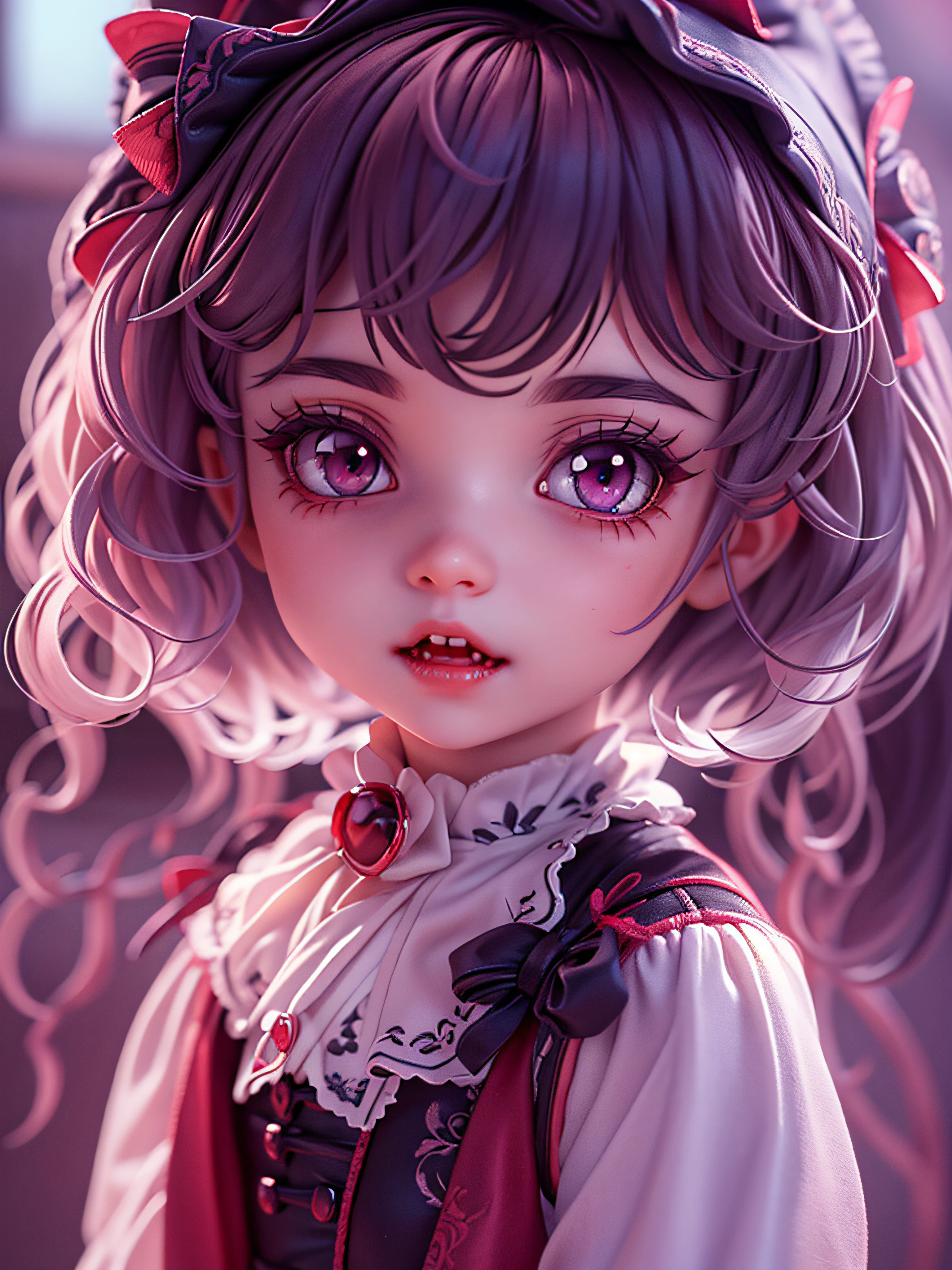 (best quality:1.2), vampire *********** cute, ultra-detailed, beautiful detailed eyes, beautiful detailed lips, extremely detailed eyes and face, long eyelashes, playful, 3D animation, vampire *********** cute, soft shadows, vibrant colors