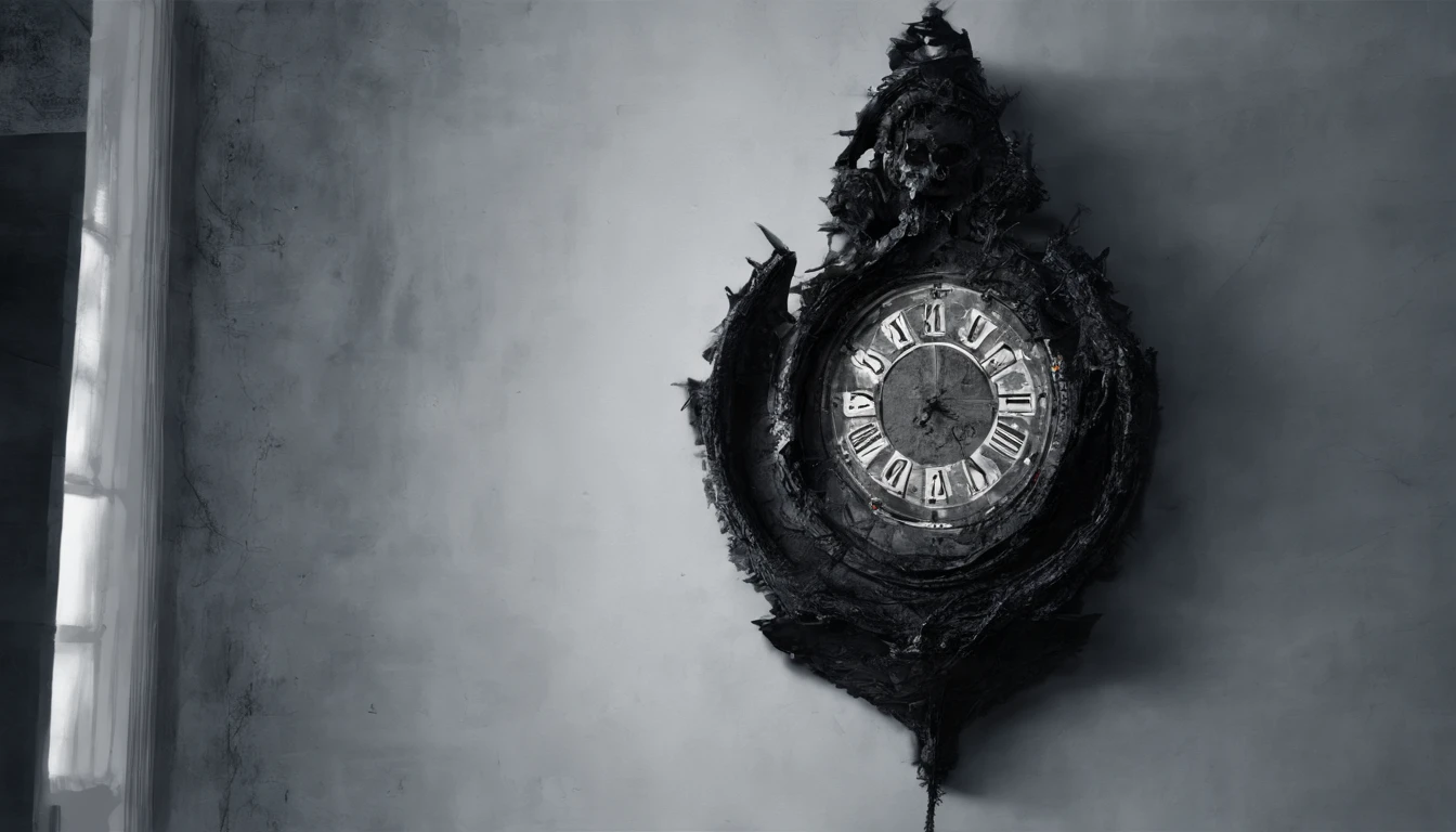 The hands of the large clock in the corner of the room quickly turned back.
