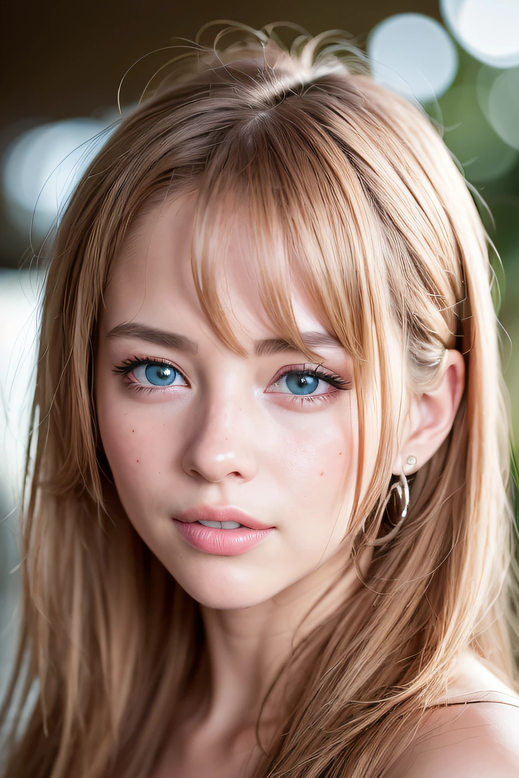 (realistic, photo-realistic:1.37),(8k, RAW photo, best quality, masterpiece:1.2), cute, ultra-detailed,heart-shaped pupils,physically-based rendering, ultra high res, kodakvision color, shot on Arricam LT Camera, bokeh, sharp focus,
looking at viewer,photorealistic,realistic, solo, photorealistic, best quality,extremely detailed face,extremely detailed eyes and face, beautiful detailed eyes,absurdres, incredibly absurdres,haunting smile,Messy hair, floating hair, ,