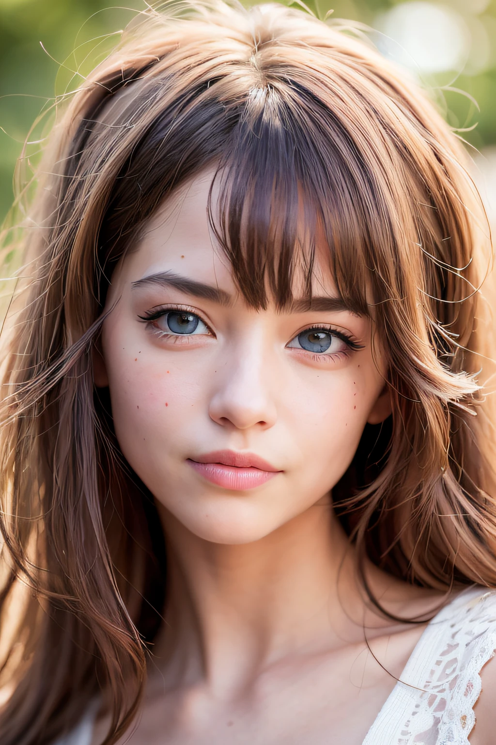(realistic, photo-realistic:1.37),(8k, RAW photo, best quality, masterpiece:1.2), cute, ultra-detailed,heart-shaped pupils,physically-based rendering, ultra high res, kodakvision color, shot on Arricam LT Camera, bokeh, sharp focus,
looking at viewer,photorealistic,realistic, solo, photorealistic, best quality,extremely detailed face,extremely detailed eyes and face, beautiful detailed eyes,absurdres, incredibly absurdres,haunting smile,Messy hair, floating hair, ,