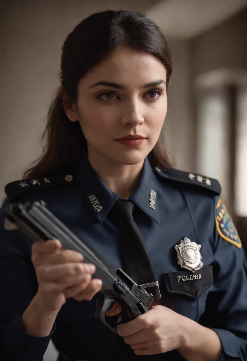 combats,Policewoman,blacksilk