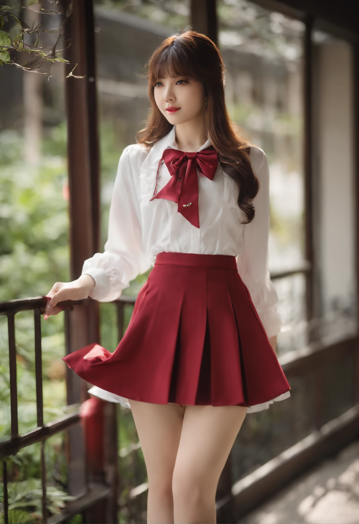 hi-school girl　校服　Mini skirt　Panchira