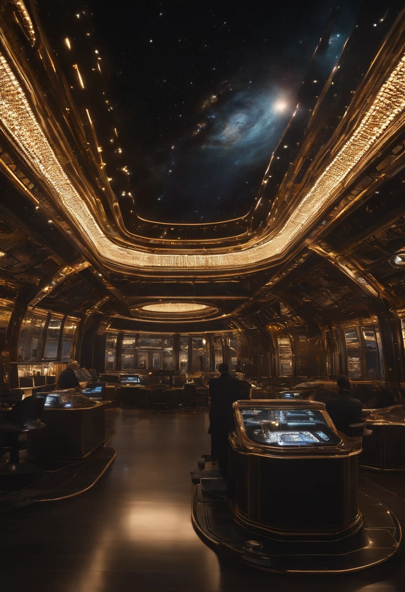 masutepiece, corporate offices, Art Station, 1 Highly detailed mechanical planets, gear wheel, nuts, bolts, Perfectly proportioned, Continental Compliance, A hyper-realistic, black backgrounds, Galaxy, Endless Light, Fine flash details are sprinkled in, 8K, 真实感, with a vibrant, Luminescent, Exciting, Hyperdetride, with a vibrant, filmic, Environmental occlusion, chromatic abberation.
