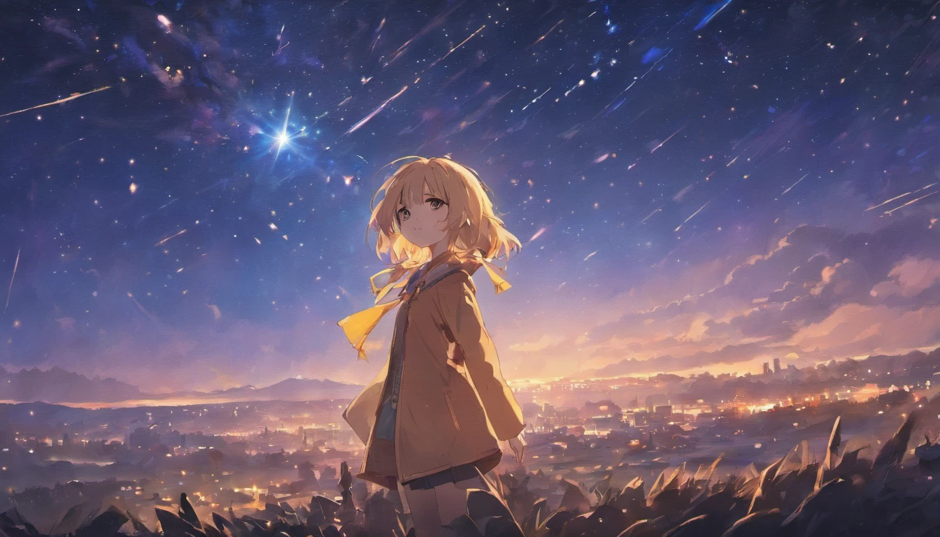 Komono,nigh sky,starrysky,meteors,Looking up at the night sky