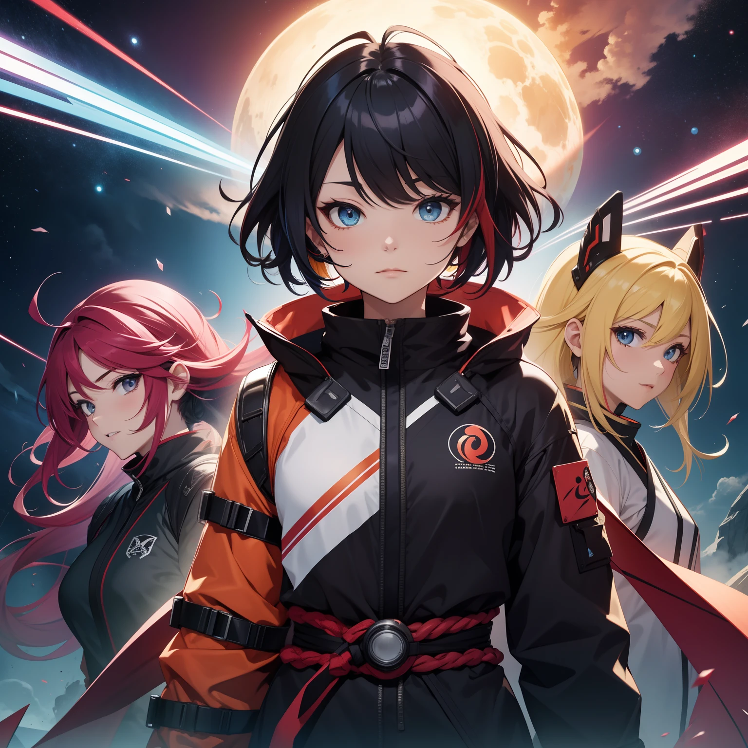 indulge、Multicolored hairs、Kunoichi、Cladding、space suits、