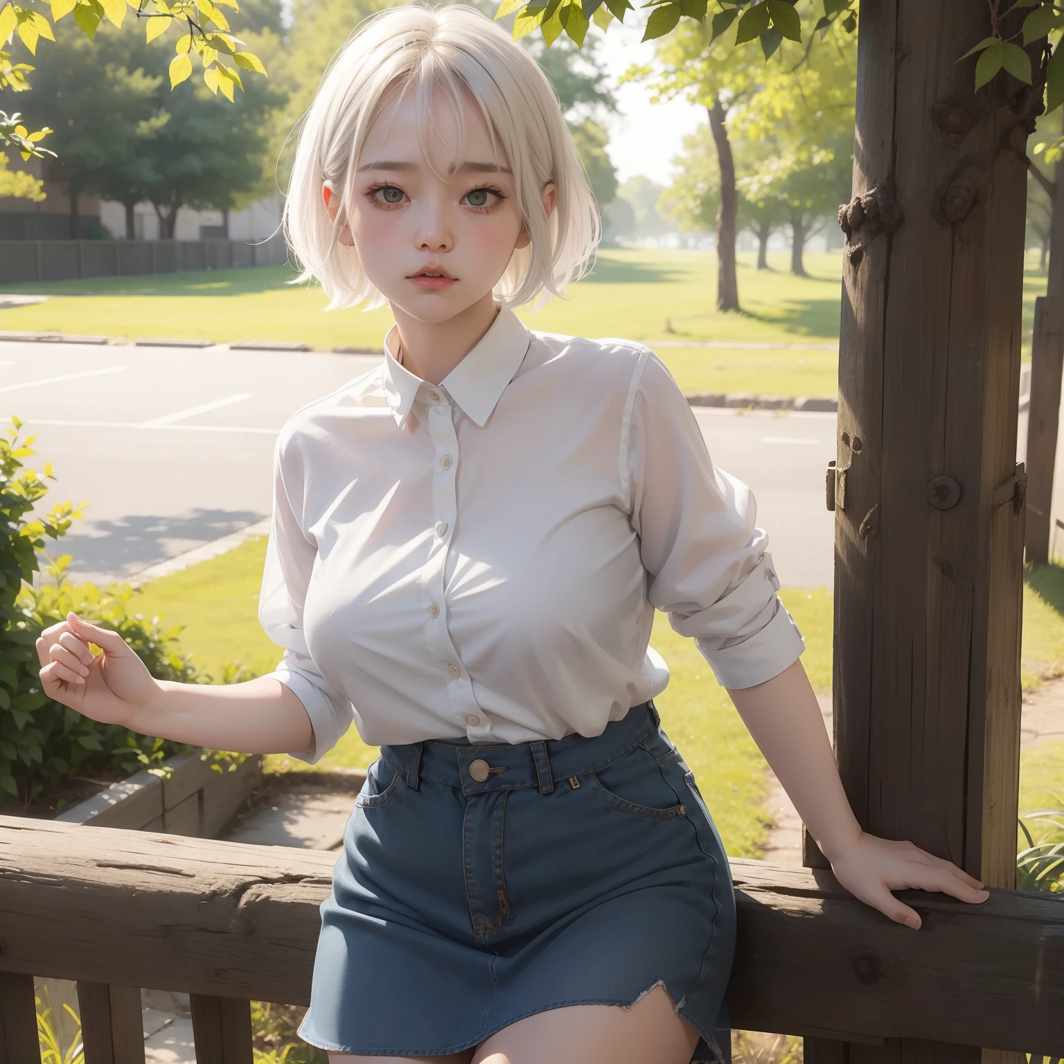 Meg Ryan's vibe、Very short hairstyle、Little fat girl、18year old、Bronze hair、Curly、Transparent cotton shirt、Angry face、Autumn landscape、Hair illuminated by the sun、Little fat woman、skirt by the、white  hair、shorth hair、hightquality、a miniskirt、校服、tanned face、tiny chest、Underwear is visible from the skirt、A sexy、Sheer、 appearance、see -through、drooing eyes、Short hairstyle、Little fat girl、sulky face、Best Quality, full-face blush. Plaid skirt and navy skirt, pantie shot, pov feet, Barefoot, Open your clothes. pile-driver. (thighs thighs thighs thighs).(Open your clothes)