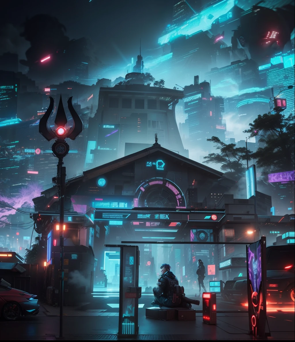 Change background cyberpunk handsome, realistic . 8k, ultra  high quality realistic,