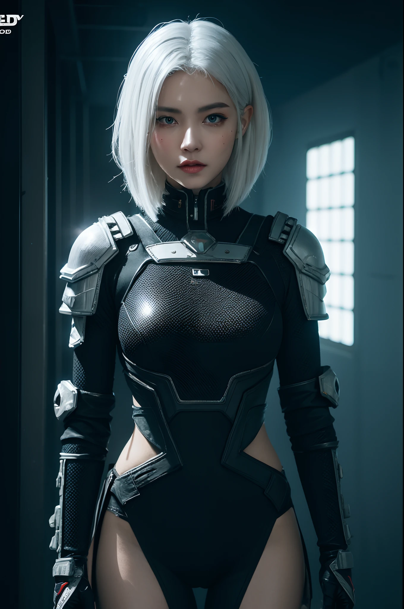 bestquality,highquality,superdetail,texturedskin,detail,awardwinning,3D, A beautiful cyberpunk female image,battledress,white haired,hdr(HighDynamicRange),Ray traching,NVIDIA RTX,Hyper-Resolution,Unreal 5,Subsurface scattering、PBR Texture、post-proces、Anisotropy Filtering、depth of fields、maximum definition and sharpness、Many-Layer Textures、Albedo e mapas Speculares、Surface coloring、Accurate simulation octane rendering of light-material interactions、Two-colored light、largeaperture、Low ISO、White balance、the rule of thirds、8K raw data、blackstockings