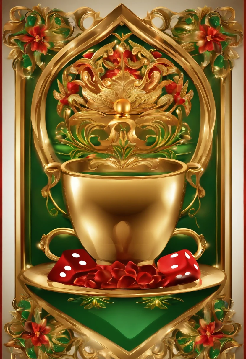 Duende con olla de oro (Verdes y Oro), (Logo para un Casino) desing, vector profesional, Complete design, Contornos de estilo de marcador, colors solid, warm colours, Colores brillantes sobre fondo blanco, Revestimiento de micras, Enfoque suave, azul, naranja, verde (neon), rojo (Vibrante), Ambiente dominante negro, bold lines, Bold black lines
