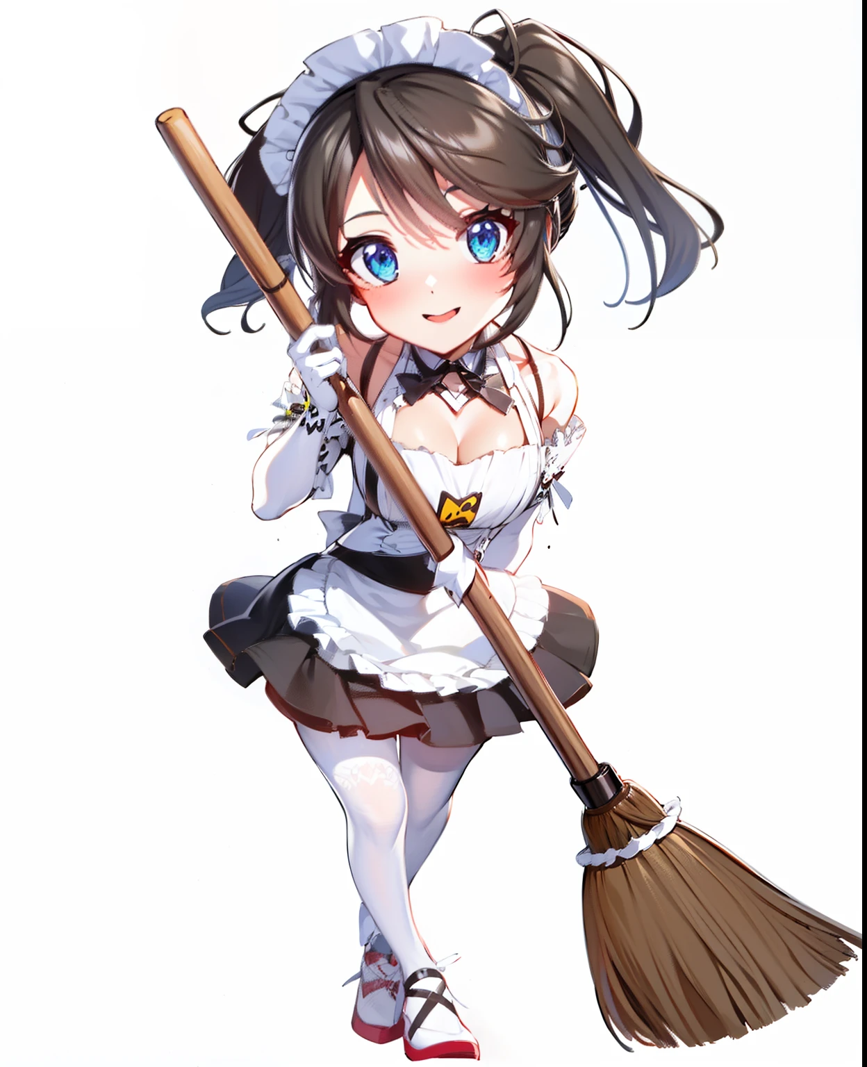 Maid with a broom，