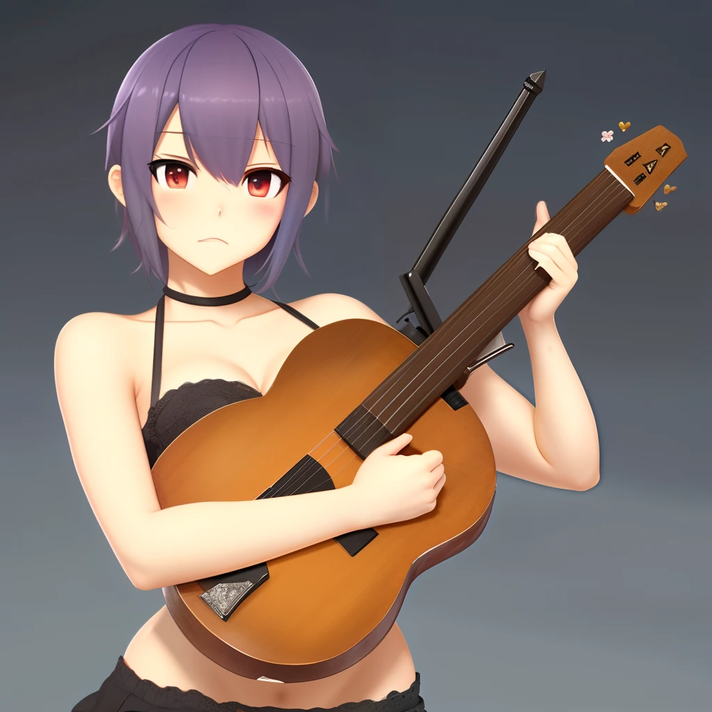 Bocchi the rock with an ak47