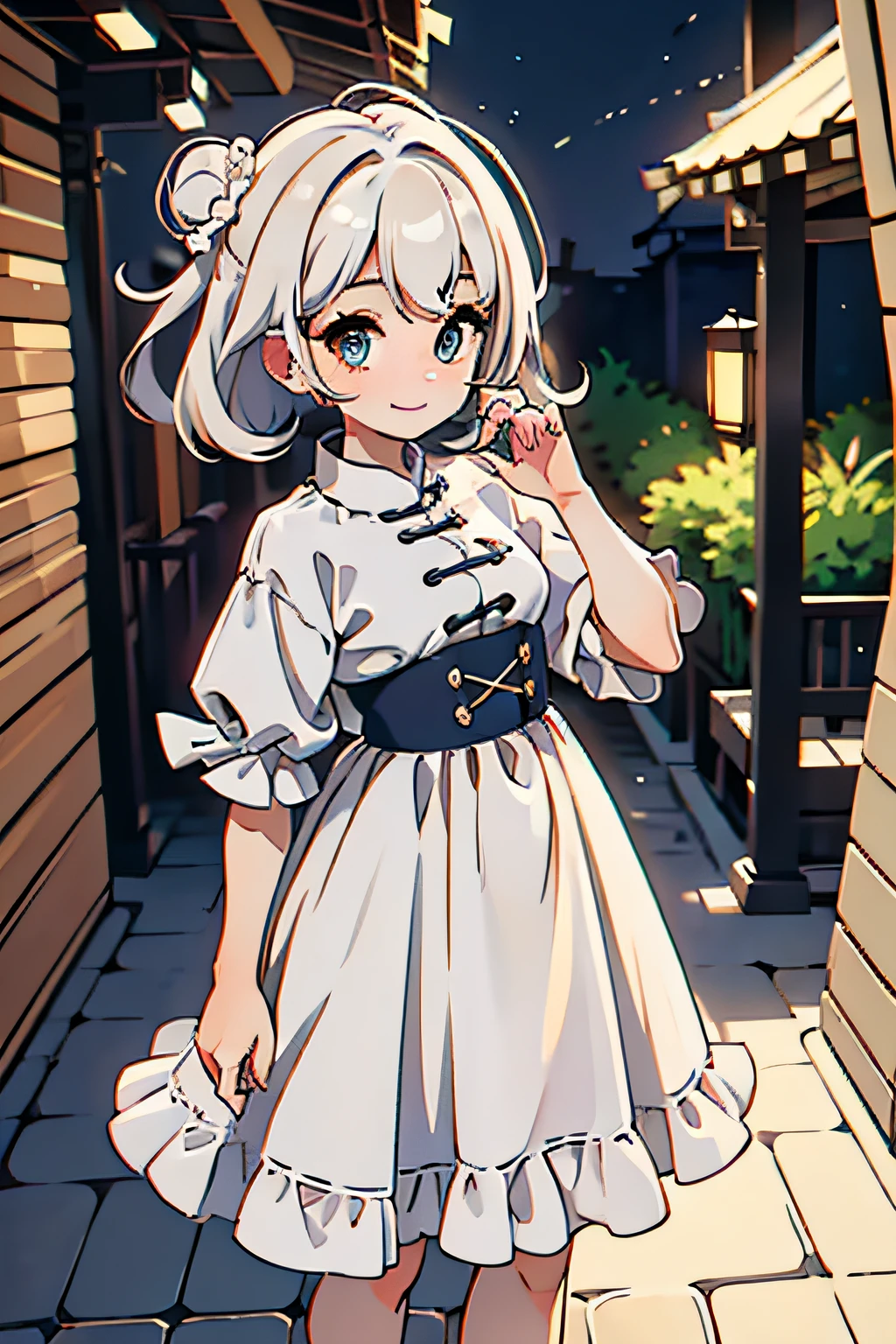 clew:A photo showing the image of a cute girl,Capture her characteristics of having a bun hairstyle and light-colored hair。in the photo,Girls are dressed in stylish and colorful outfits,Stand in front of a vibrant background with a big smile。Her hair is in a bun and her hairstyle is neat and delicate,Light-colored hair shimmers softly in the sun。Her eyes were bright and spirited,Reveals endless curiosity and energy。
To take this photo,I chose a high-resolution digital camera,Such as the Nikon D850,Pair it with a high-quality portrait lens,Such as the Nikon AF-S 85mm f/1.4G。The camera settings use the appropriate aperture and shutter speed,To ensure that the image and details of the girl are clearly documented。ISO settings adjust based on actual light conditions,to maintain the detail and color reproduction of the photo。
During filming,I focus on capturing the movement and personality of girls。By adjusting the angle and focus,I tried to bring out her lovely image and energy。ao mesmo tempo,I also used the right lighting and background arrangement,to create a vibrant and childlike scene。