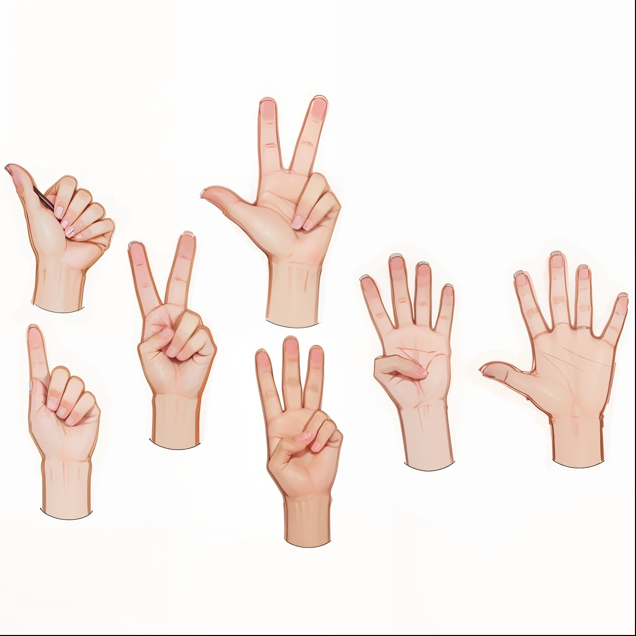 girl finger's