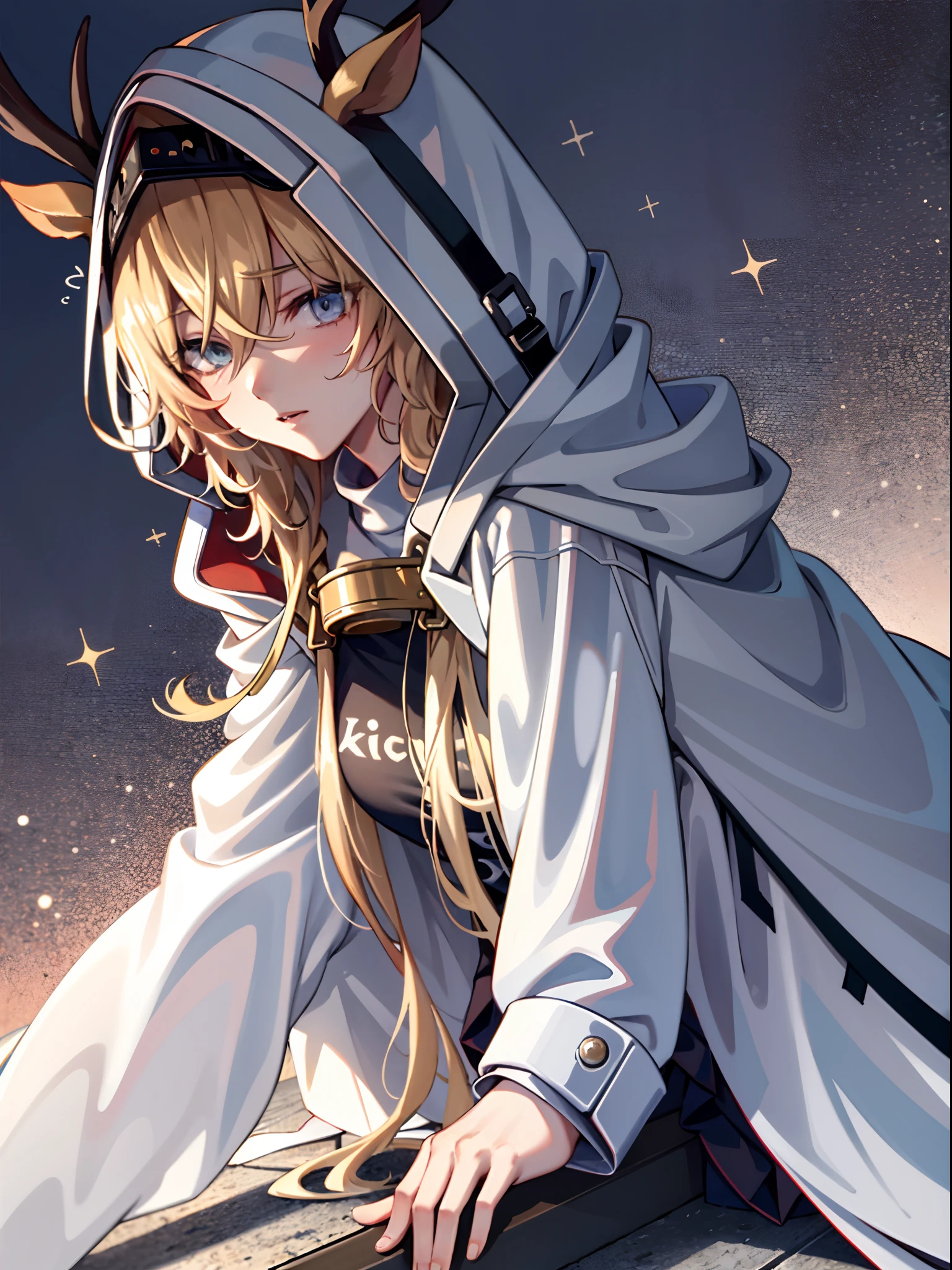 1girl,solo, blonde hair, girl, blue eyes,4k,8k,absurdres, masterpiece,grey hoodie,animal_hood
costume
ANHD, , nighttime, stars,glowing ,night, dark forest,shark hood, hoodie-footie pjs
hood up