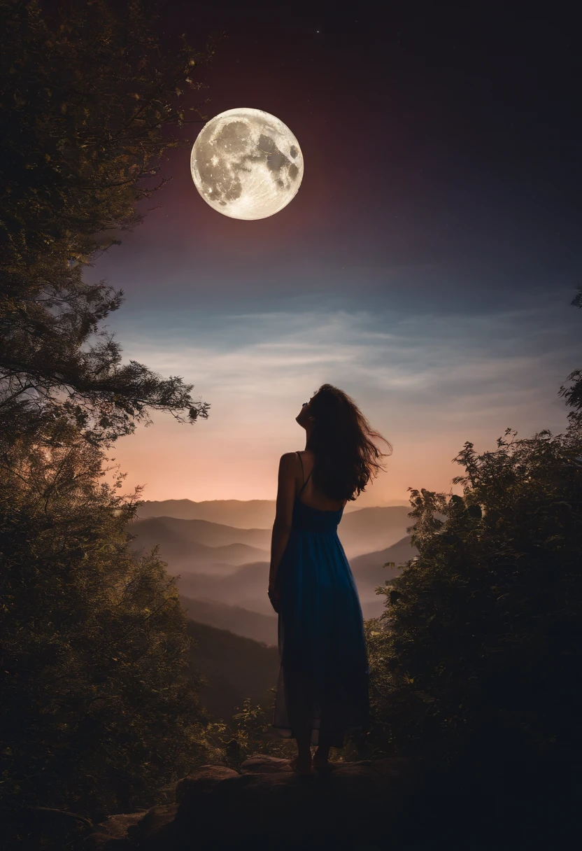 catss、Looking up at the night sky、Phases of the moon、Fantastic scenes