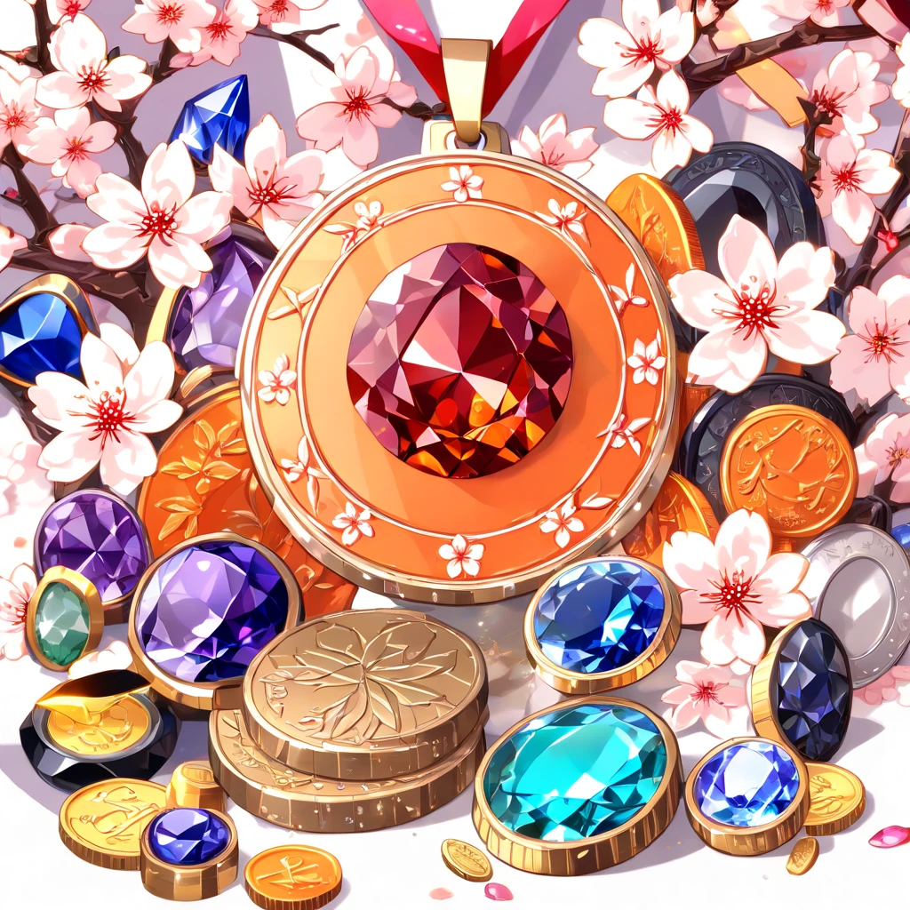 (arcane style: 1.2), (Full Focus: 2), (Everything in the display cabinet: 1.3), (coin |Magic Items | colorful gems | cherryblossom | Printed Silk Products | medal | ores | Obsidian | pearls | Emeraude | White jade | amethyst | Sapphire | Gold Products | Silver Products | Purple Gold | Magic Jewelry | Antiques | ruby | Orange Gem | blue gemstone | topaz |: 2), Magic Symbols, Magic particle effect, High-tech luxury, High Value Jewelry, High-value metals, Luxury goods, No puzzles, Detailed and complex background, glinting, reflective light, Ultra high definition, Award-winning, hight resolution, High definition textures, Contrast between light and dark, Cinematic lighting, Masterpieces, Ray tracing, Structurally correct, Super Details, hightquality, high detailing, Best Quality, 16 K