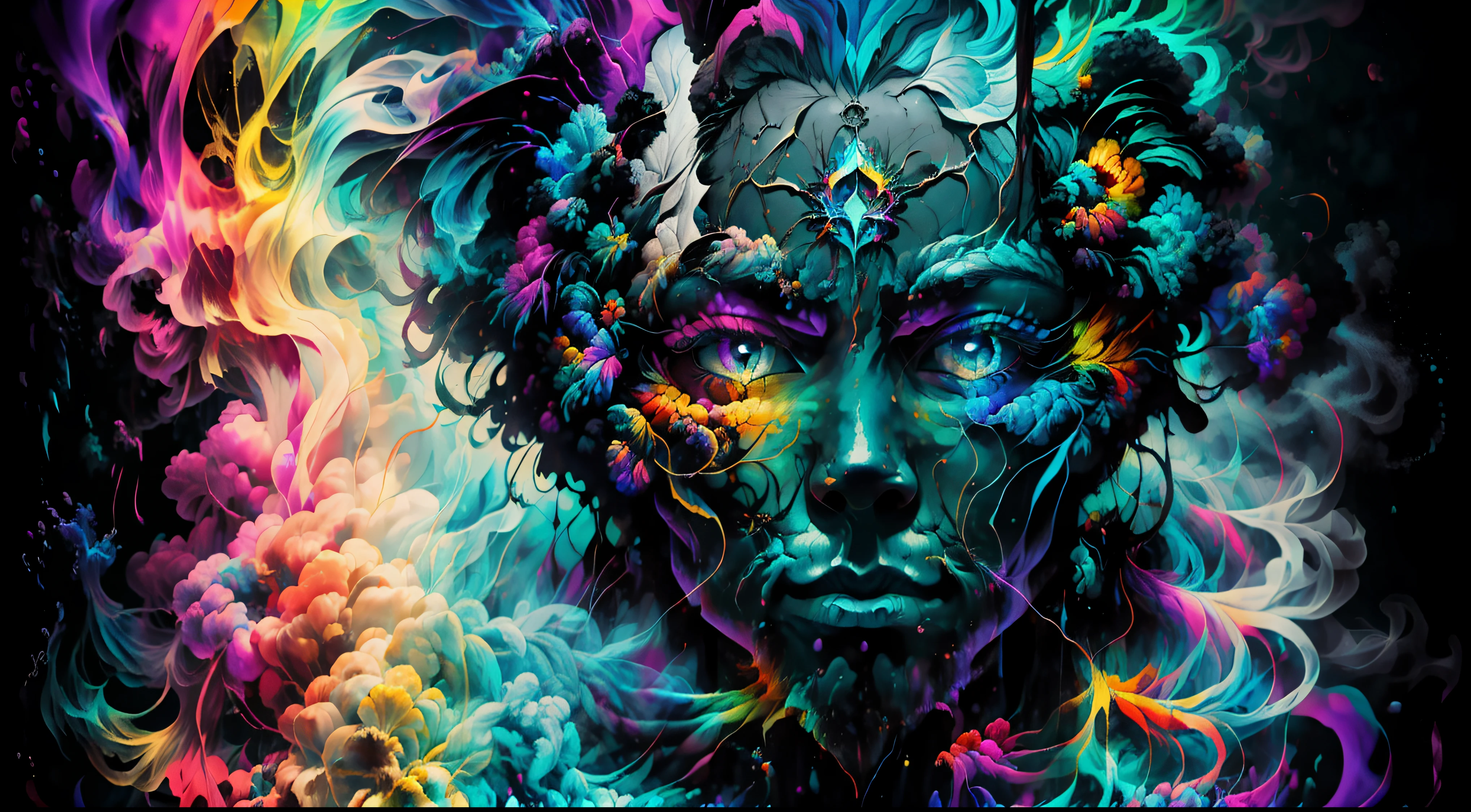 Kavellion style learned_embeds splash art, a freeze frame of a angry highly detailed intrinsic biomechanical cyborg floating on a mountain of satanic goat skulls, blue fog in the background, by dan mumford and nekroxiii, freeze frame, light dust, elegant, diffuse, digital illustration, full of sharp intricate details, Artstation HQ, DeviantArt trending, masterpiece