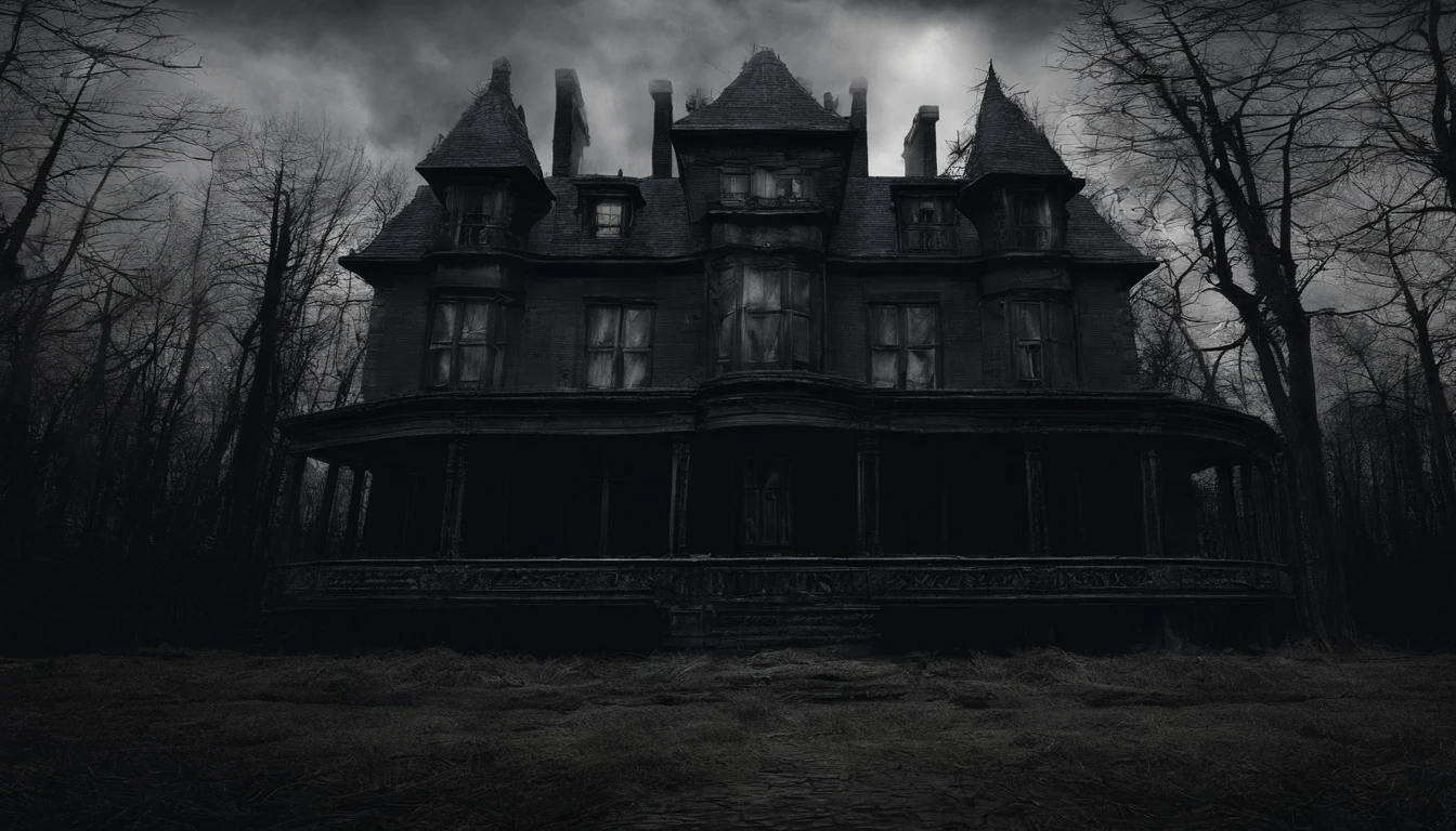 The old mansion with three boys was filled with a flash of light
