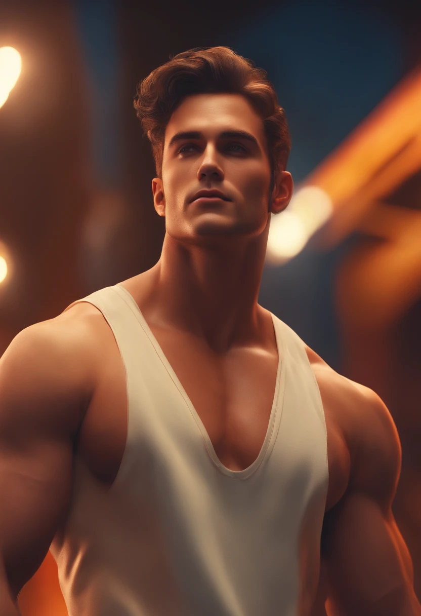 naked man, hunk, animation