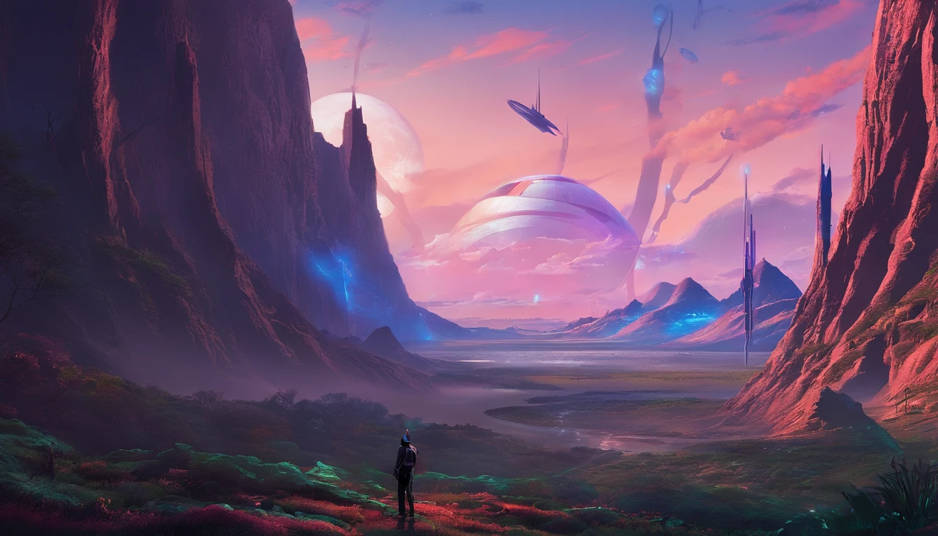 When they open their eyes、Standing in the quiet mountains at dusk again