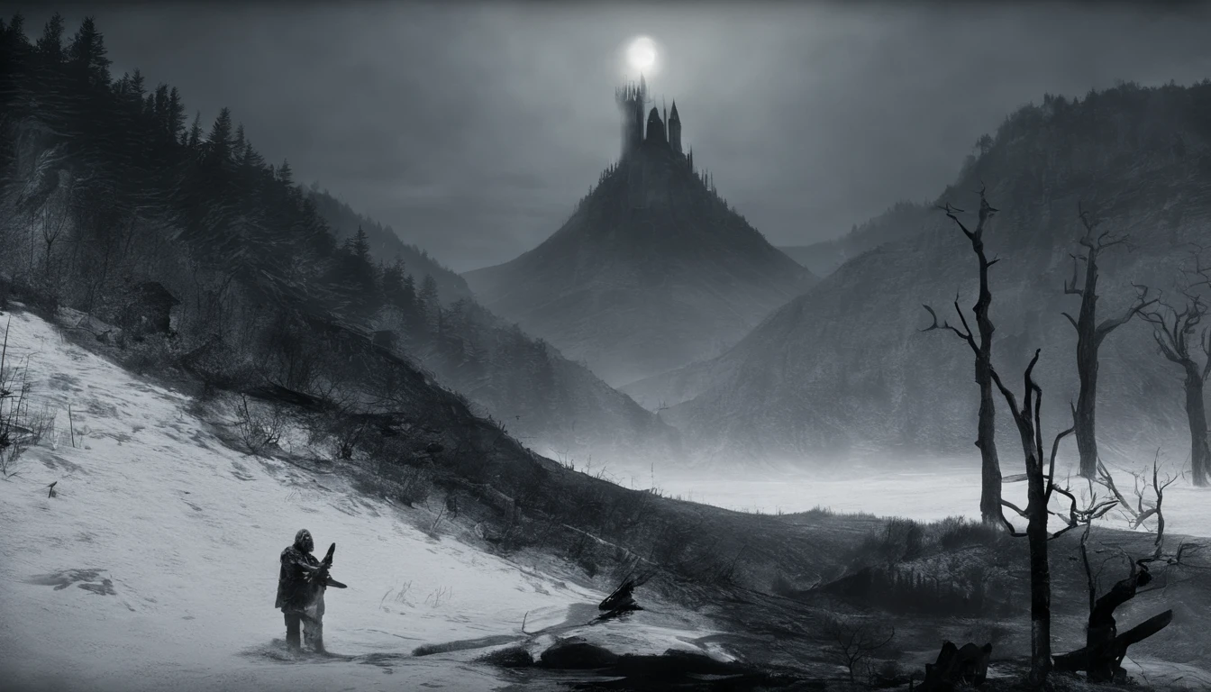 When they open their eyes、Standing in the quiet mountains at dusk again