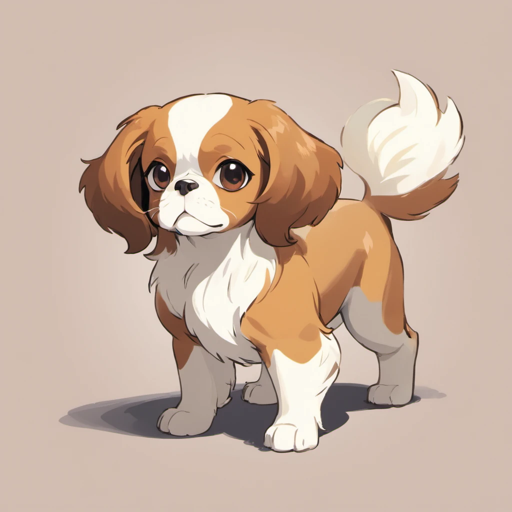 The adult Cavalier King Charles Spaniel, often simply referred to as a "Cavalier," is a breed cherished for its elegant and affectionate nature. These dogs possess a well-balanced and graceful appearance, exuding a charming and friendly demeanor. They are of a small to medium size, characterized by a sturdy and well-proportioned build that imparts a sense of grace and athleticism.

One of the most distinguishing features of the Cavalier King Charles Spaniel is its luxurious coat. With a silky, medium-length, and straight texture, their coat comes in four recognized color patterns: Blenheim (rich chestnut and white), Tricolor (black, white, and tan), Black & Tan (black with tan markings), and Ruby (solid chestnut). The coat is soft to the touch and shines with a natural luster.

Their head is well-shaped and slightly rounded, adorned with expressive dark eyes that are large, round, and set well apart. Their eyes radiate warmth and affection, adding to their captivating presence. They have a well-defined stop where the forehead meets the muzzle, and the muzzle itself is of moderate length, not overly pointed. The nose color varies depending on coat color, being black or self-colored.

One of the most captivating features of the Cavalier King Charles Spaniel is their long, pendulous ears. These ears are feathered and frame their face beautifully, enhancing their expressive appearance. Their legs are straight and moderately muscled, with small, compact feet featuring well-arched toes. Their movement is characterized by an effortless and graceful gait, contributing to their elegant presence. The tail of the Cavalier King Charles Spaniel is typically carried gaily, never docked, and is adorned with feathering, harmoniously blending with their coat. Overall, they possess an endearing and friendly expression that reflects their affectionate nature. They are known for their sweet disposition and their ability to form deep bonds with their human companions. sowsow pokemon,