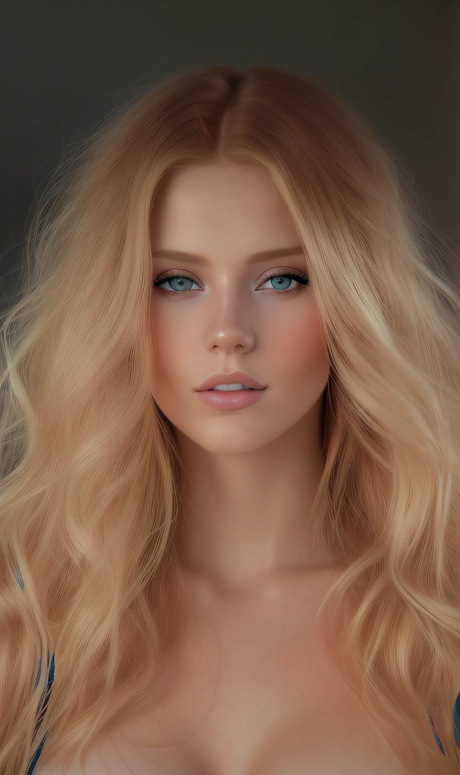 a close up of a woman with long red hair and blue eyes, beautiful blonde woman, beautiful blonde girl, blonde woman, blonde and attractive features, detailed beauty portrait, realistic digital painting, photorealistic beautiful face, ultra realistic digital painting, blonde girl, a girl with blonde hair, photorealistic digital painting, realistic digital art, a gorgeous blonde