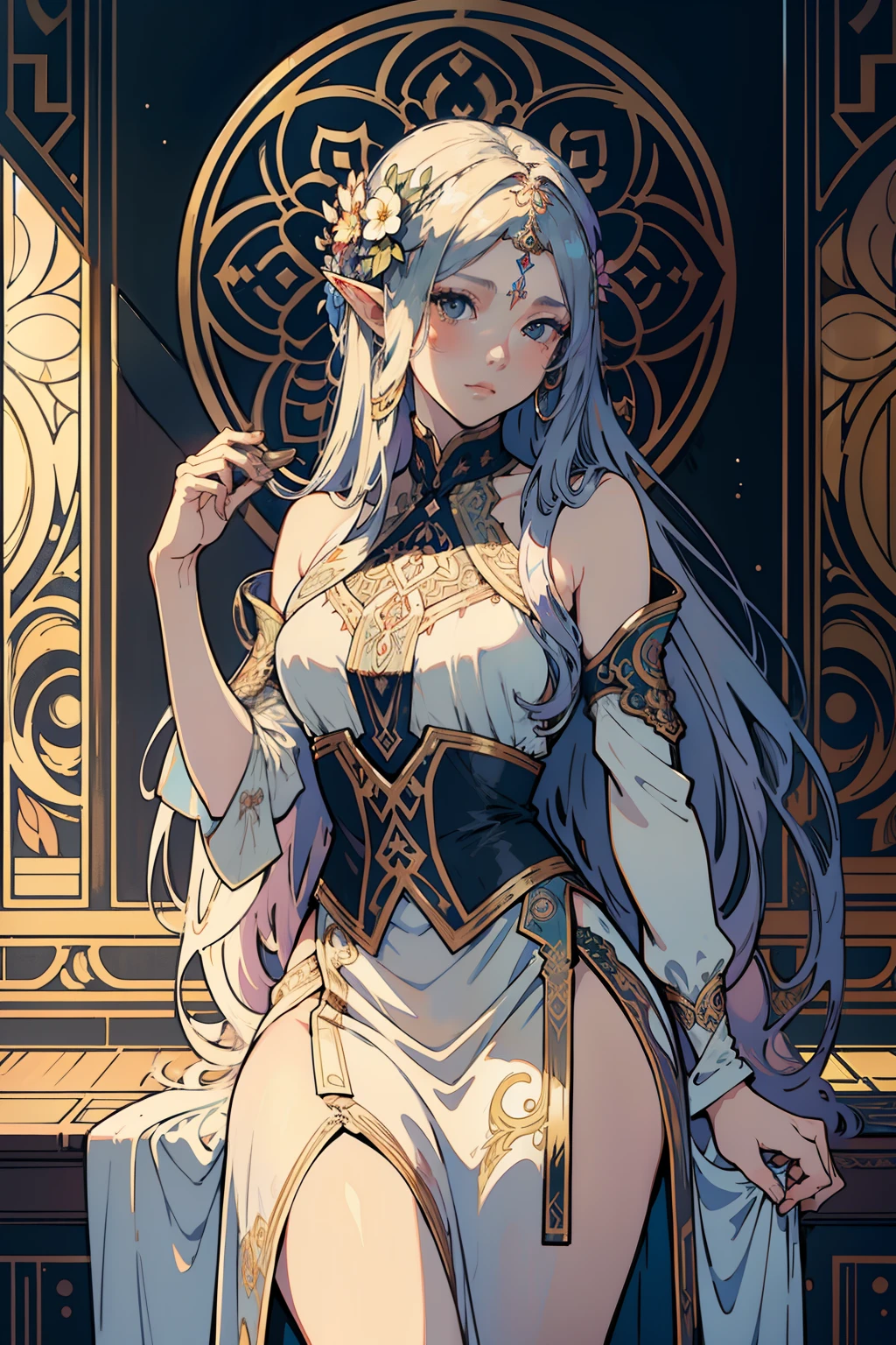 [(Transparent background:1.5)::5],(((Masterpiece))),(((Best quality))),(((Extremely detailed))),illustration, Medusa, Snake hair, 1girll,Solo,mysterious,vivd colour,Shiny, Underwater transparent sealed hemispherical glass dome, (White hair),(Purple eyes), full bodyesbian,Barefoot,Open navel，Long hair is calm and natural, Koi,Underwater, Dome,Dynamic actions,Lens perspective,(((Box composition))),sitting cross-legged，Leaning against the bookshelf, voluminetric lighting, multi colored eyes, Detailed eyes, ultra - detailed,Light smile, Highly detailed, Beautiful, small detailed, Ultra detailed, Best quality, Intricate, 4K, 8K, trending on artstationh, Good anatomy, Beautiful lighting, Award-winning,