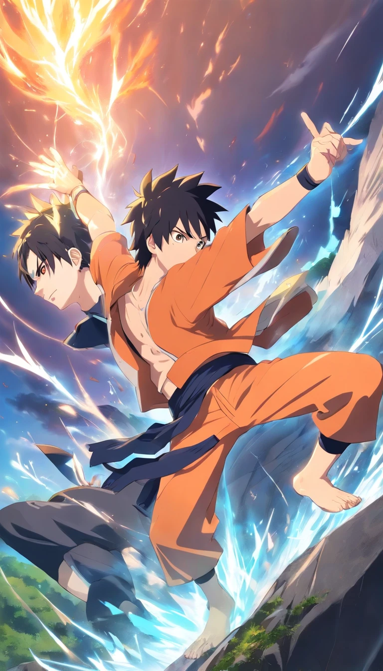naruto fight sasuke, mountan break
