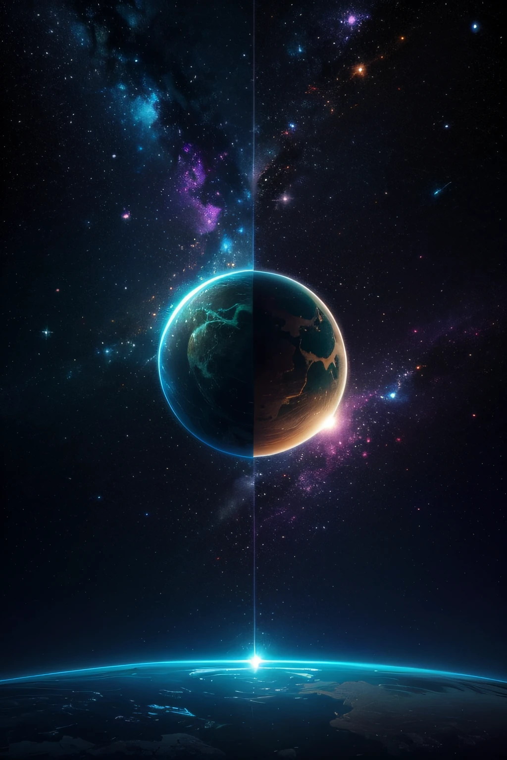 (best quality,highres:1.2),(realistic,photorealistic:1.37),detailed,artistic,cosmic landscapes,natural lighting,ethereal glow,romantic atmosphere,subtle color palette,fairytale dreamscape,fantasy art,imagination,feminine energy,void,serene beauty,graceful curves,celestial body,the universe,goddess energy,surreal,pure essence,interstellar journey,astrological symbolism,mystical charm,outer space exploration,harmony of elements,transcendence,floating gracefully,satellite rings,cosmos in motion,celestial glory,starlight effusion,celestial radiance,shimmering veil,enchanting vision,dreamlike ambience --auto