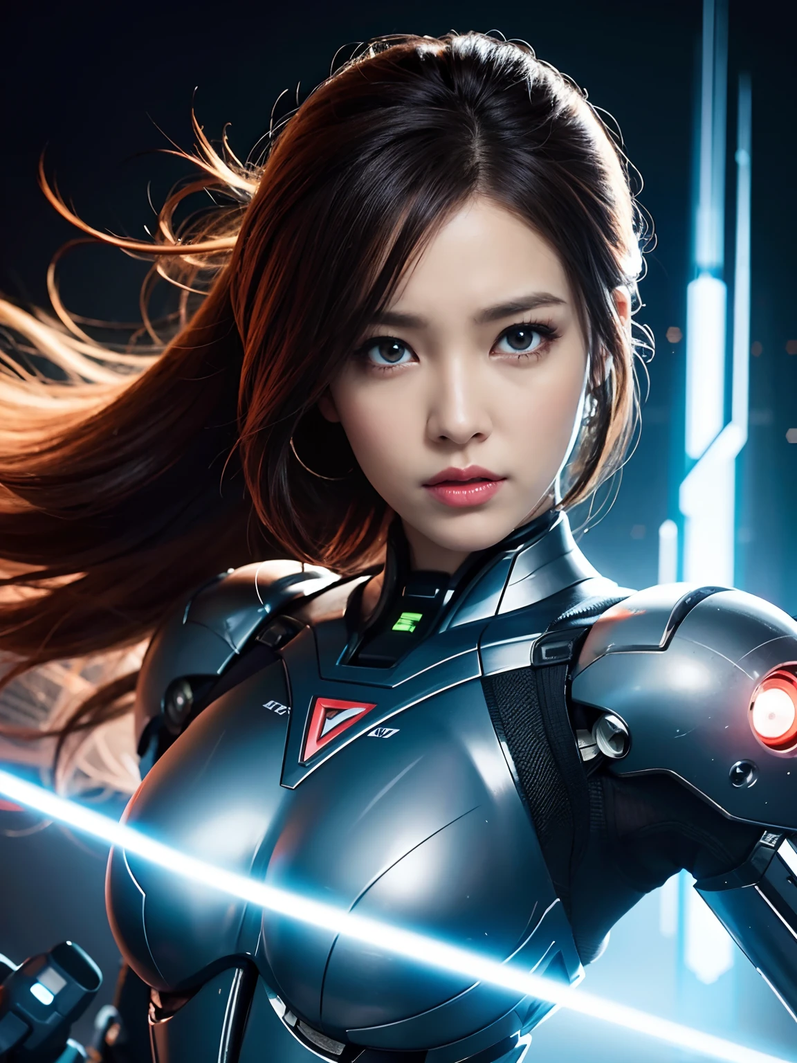 Cyborg girl battle mode