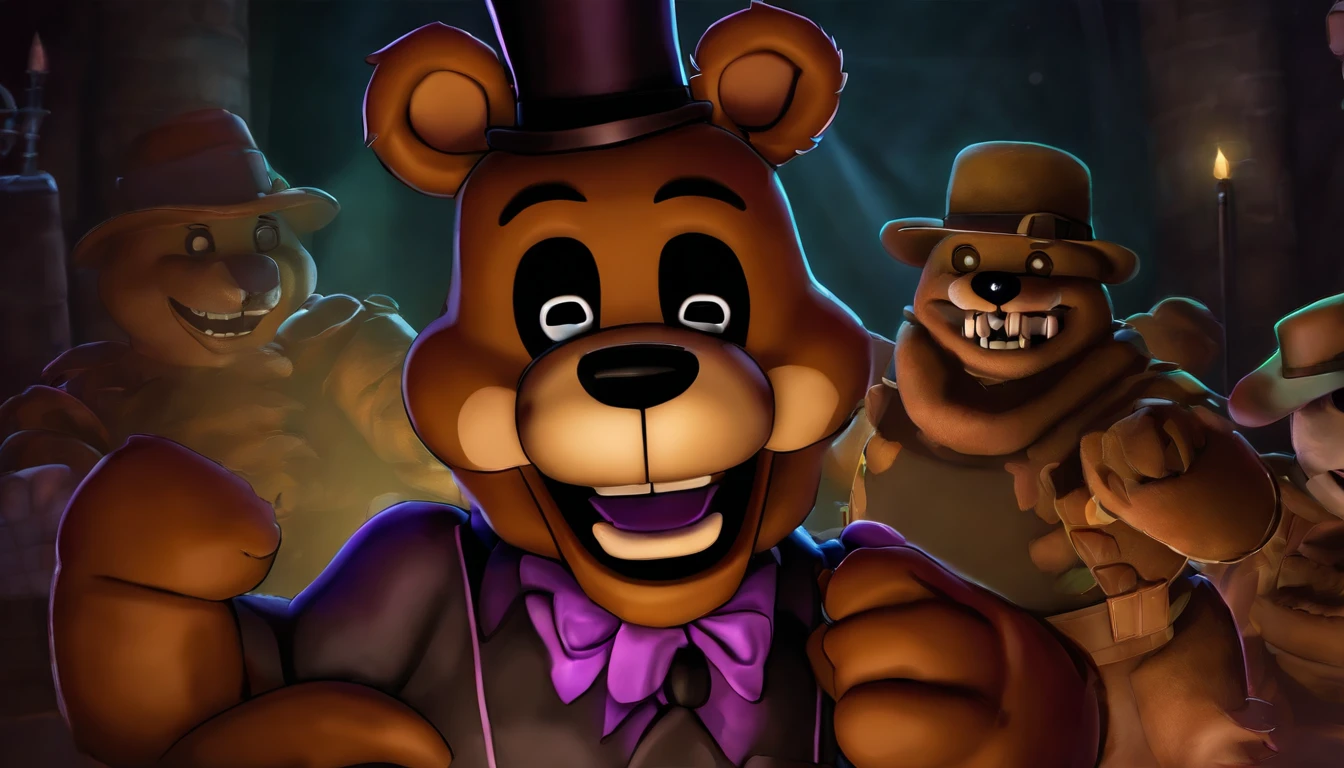 best anatomy, best quality, (by null-ghost,by darkgem,by pino daeni,by zoroj, by redrusker), (furry art, soft shading:1.1), bara, (furry fredmare,:1.1) bear, (broad shoulders, narrow waist:1.05), 5 fingers, , purple tophat, red eyes, black nose, standing in a bedroom, masterpiece, Ultra highest quality, unreal engine, trending on ArtStation, Intricate, Ultra heavy High Detail, dramatic, realism, erection, thick cock, realistic, sitting, muscle, furry, day, looking_at_viewer, Ultra heavy detailed eyes, Ultra heavy detailed body, Ultra detailed heavy face, Ultra heavy detailed cock, Ultra heavy detailed balls, expressive, masculine, purple bowtie, bright room,