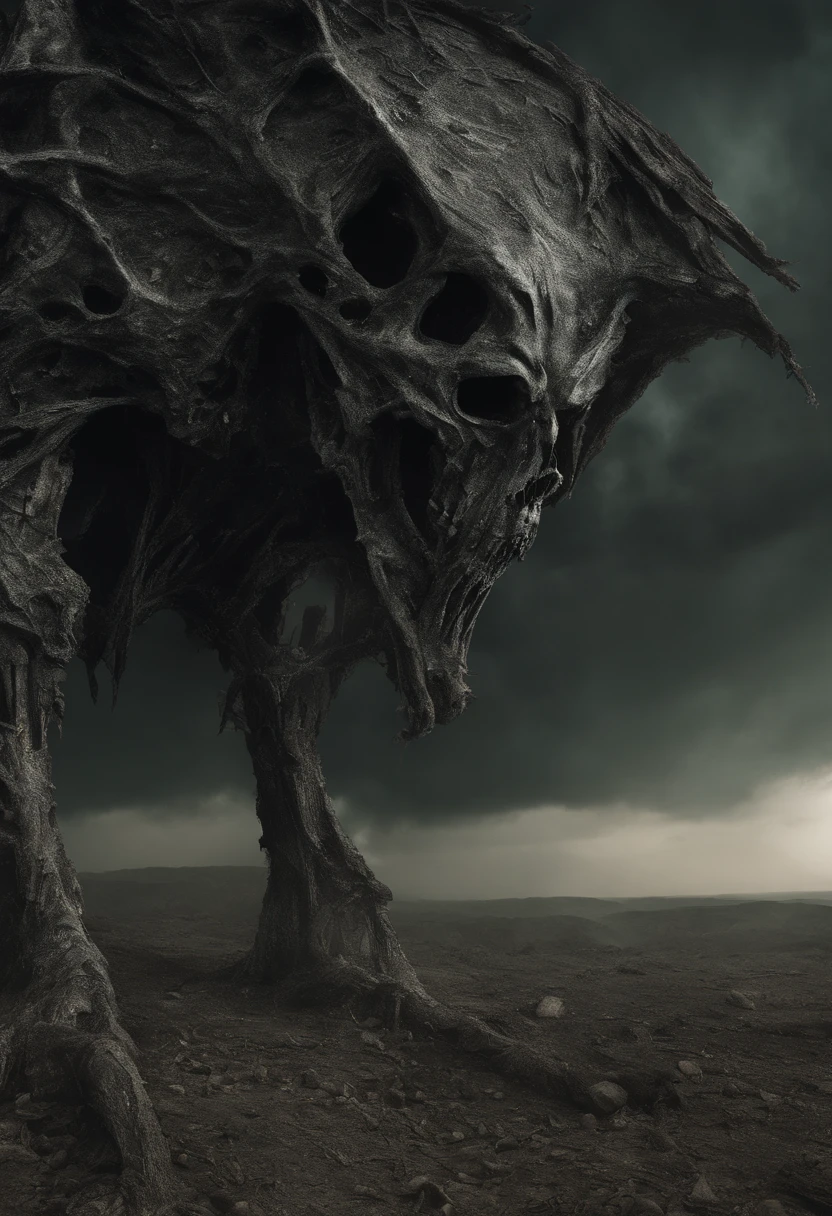 (stable diffusion prompt) eyes covered in tumors, standing in a wasteland, above, decaying, tumor-covered, dense eyeballs, green sky, (best quality, 4k, highres, masterpiece:1.2), ultra-detailed, (realistic, photorealistic, photo-realistic:1.37), surrealistic, grotesque, dark atmosphere, eerie lighting, haunting, abstract, somber color palette