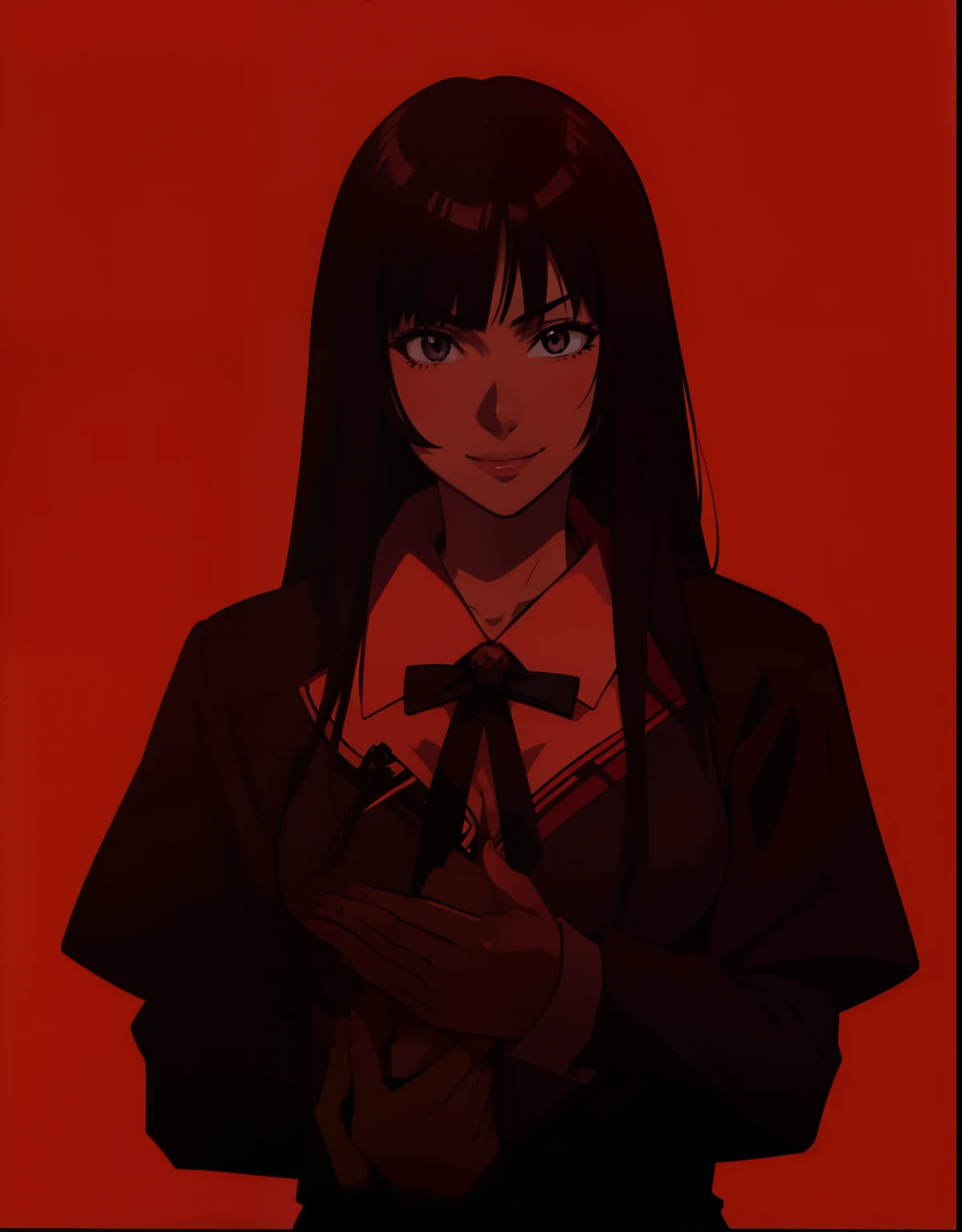 Anime character, high girl, smile